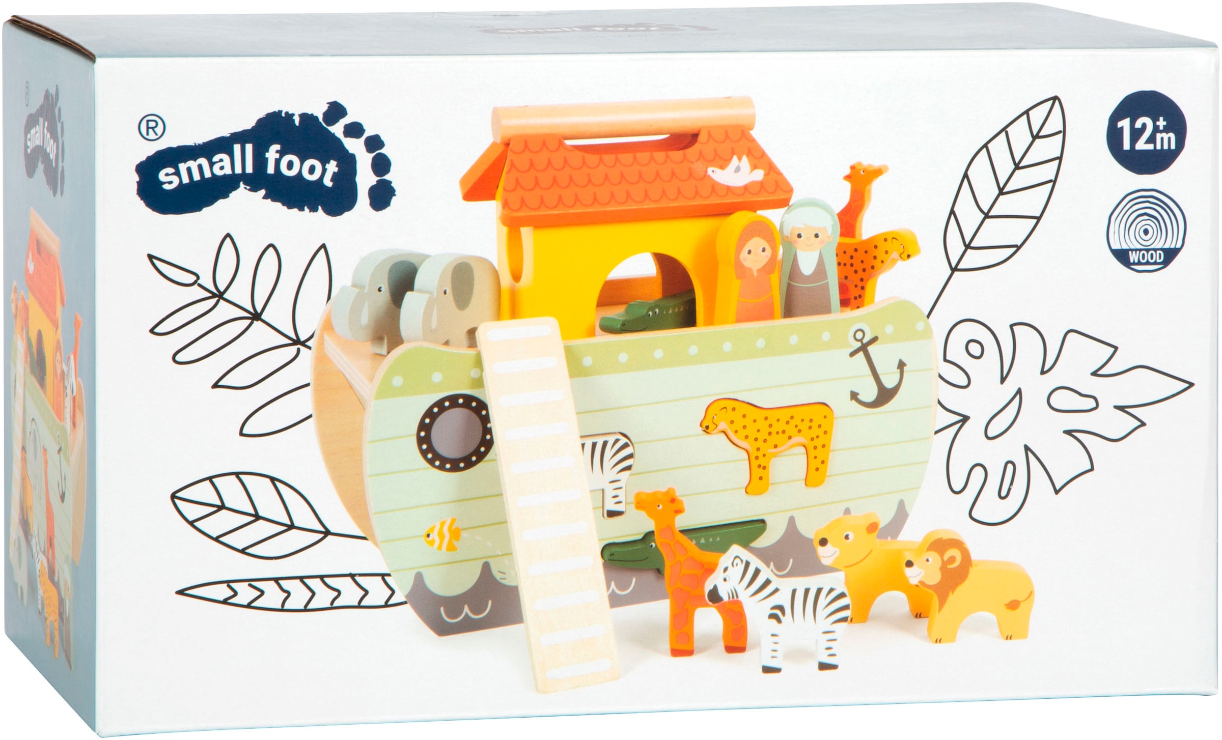 Small Foot Steckspielzeug »Steckspiel Arche Noah Safari«