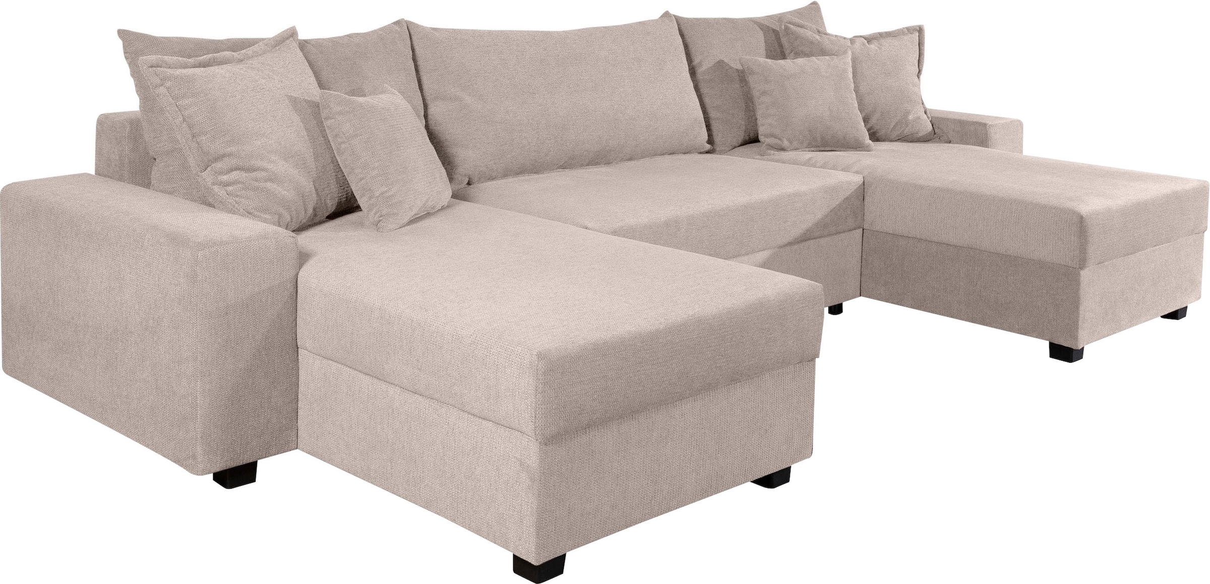 OTTO home Wohnlandschaft »Alexa« Wohnlandschaft,2  Ottomane,Bonnelfederkern,Schlaffunktion