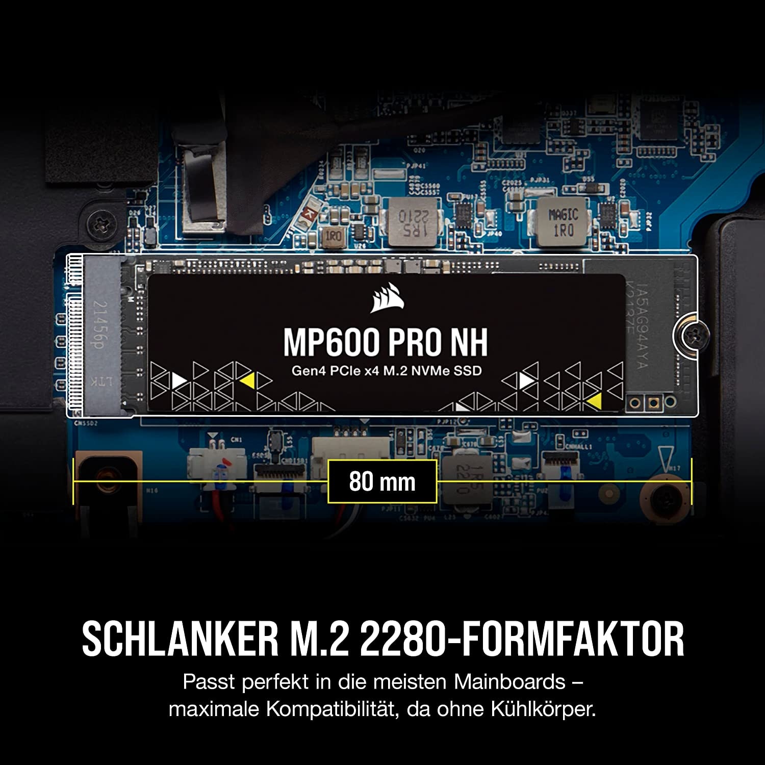 Corsair »MP600 PRO NH Gen4 PCIe x4 NVMe M.2 SSD« 1 TB Anschluss M.2 PCIe 4.0