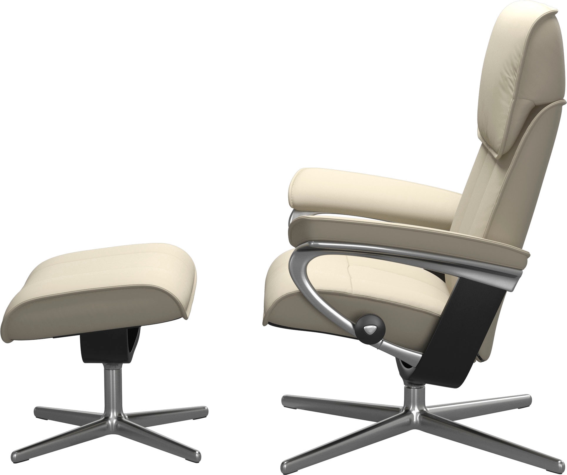 Stressless® Fußhocker »Admiral«, mit Cross Base, Größe M & L, Holzakzent Schwarz