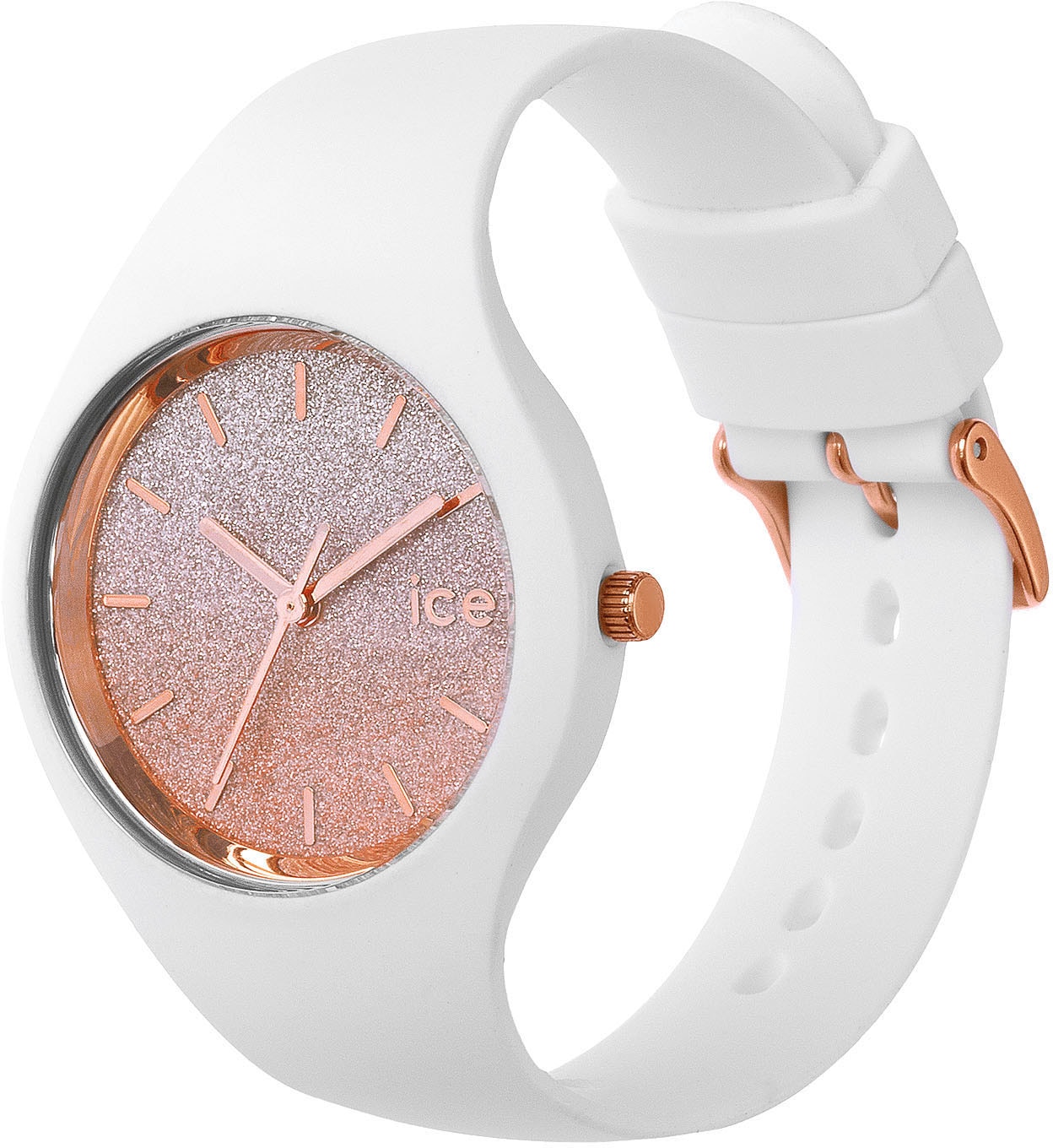 ice-watch Quarzuhr »ICE lo - S37 - 3H«, Armbanduhr, Damenuhr, Silikonarmband, analog