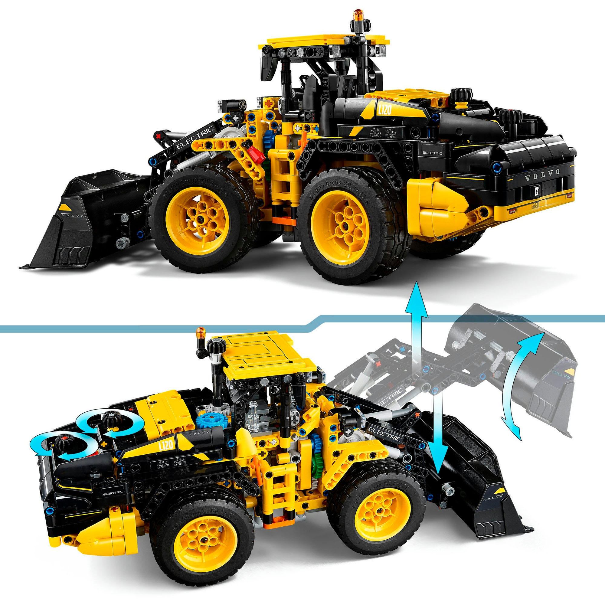 LEGO® Konstruktionsspielsteine »Volvo L120 Electric Radlader (42209), LEGO Technic«, (973 St.), Made in Europe