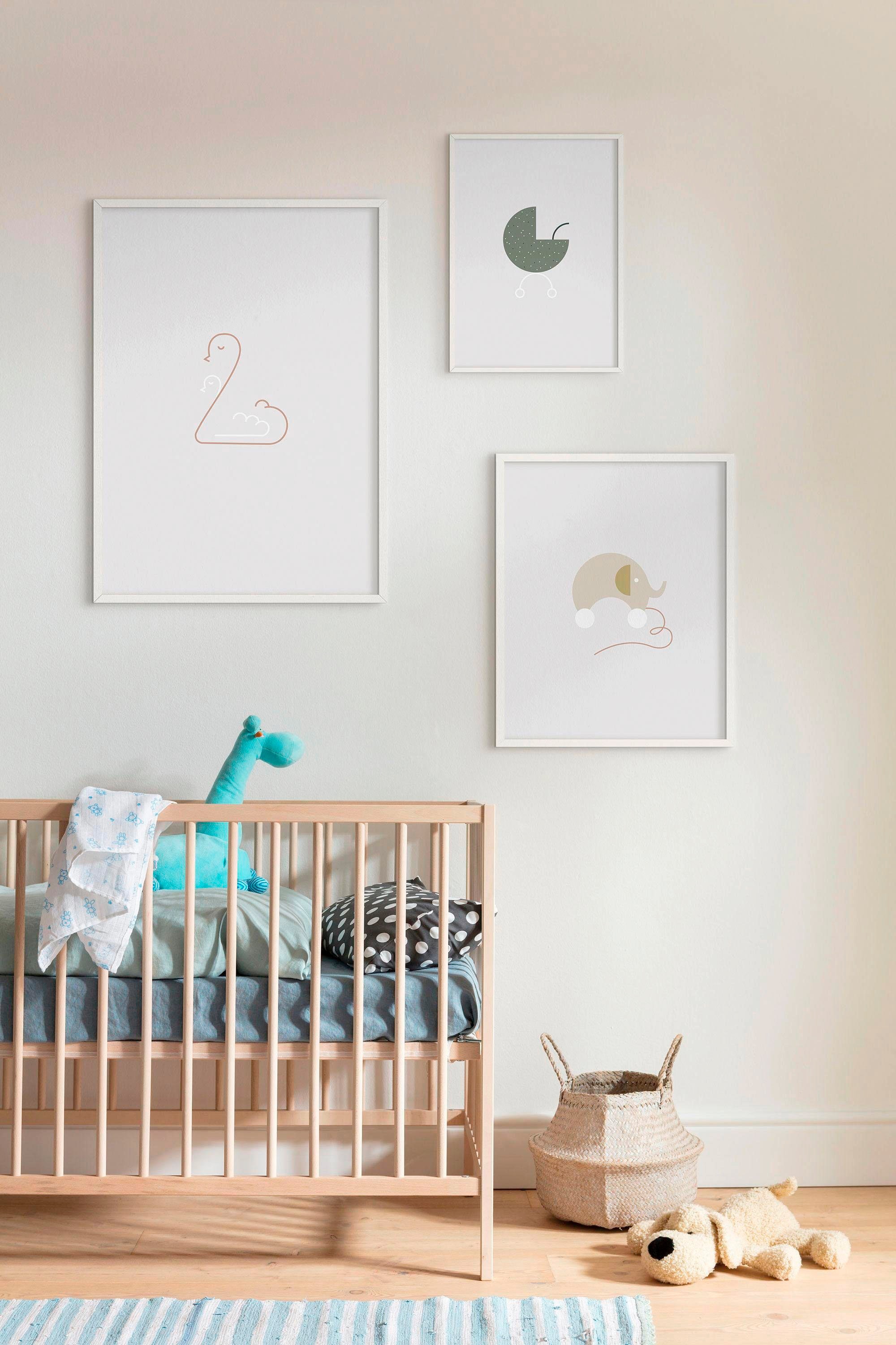 Komar Bild »Baby Happy« Figuren 1 Stk. tlg. Wandbild zur Dekoration - ohne Rahmen