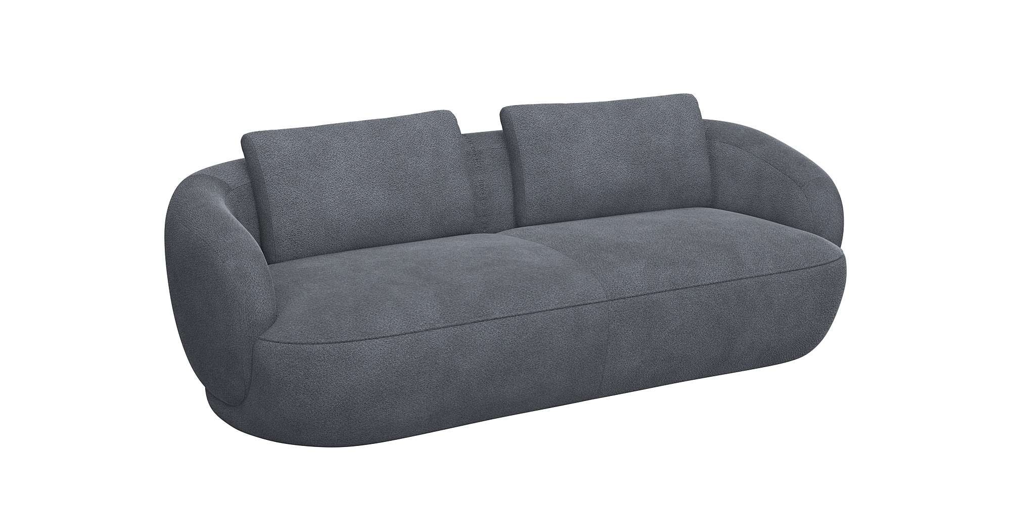 FLEXLUX 3-Sitzer »Torino, rund und bequem, Couch, Dreisitzer, OTTOs Choice«, Modernes, organisches Sofa-Design, Kaltschaum, Wellenunterfederung