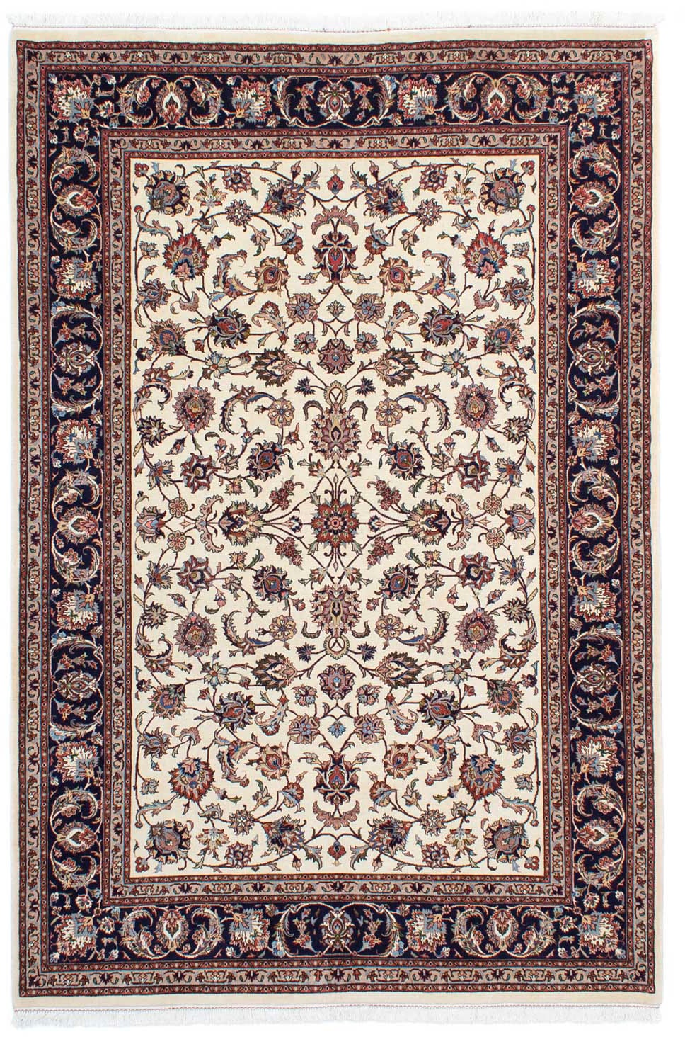 morgenland Wollteppich »Kaschmar Blumenmuster Beige 291 x 203 cm«, rechteck günstig online kaufen