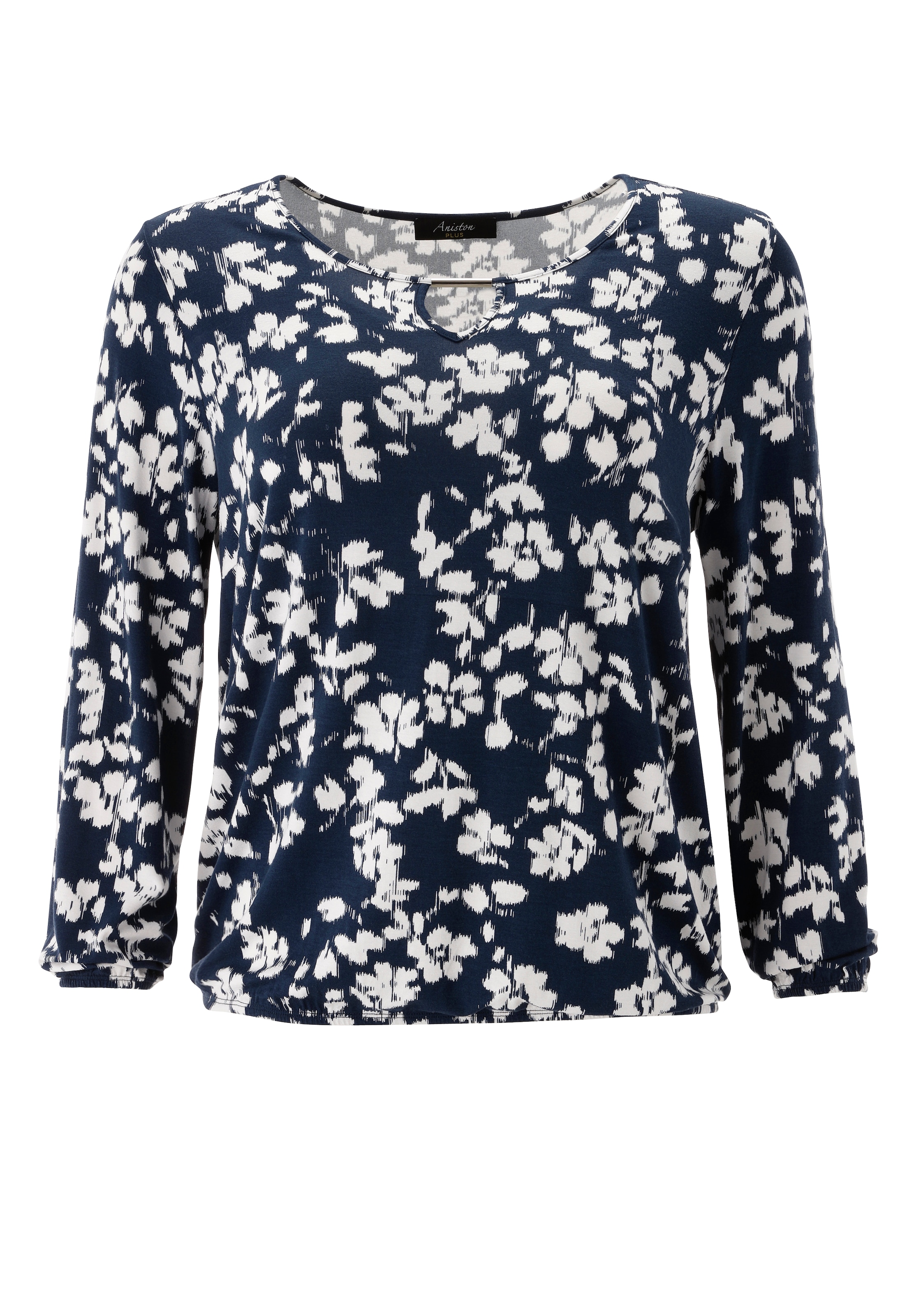 Aniston PLUS Langarmshirt aus weich fließender Viskose - NEUE KOLLEKTION