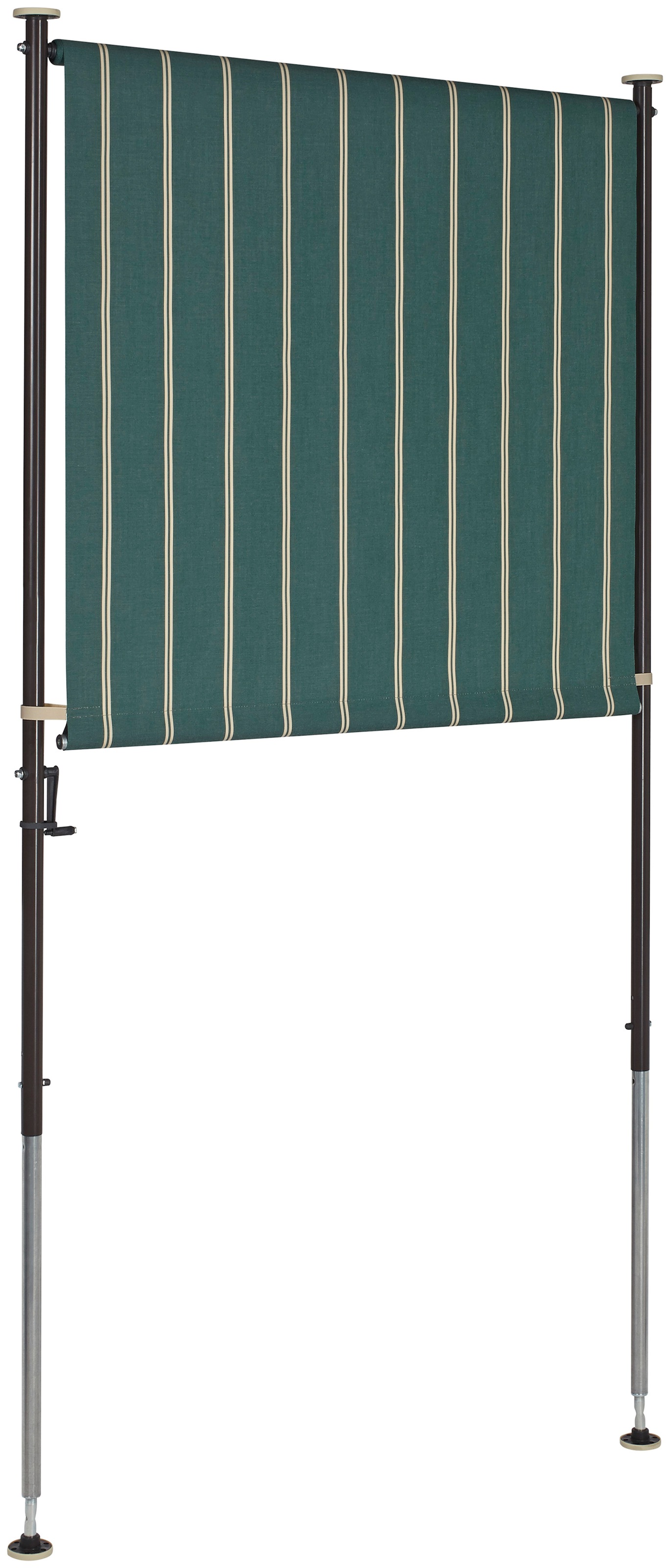 Angerer Freizeitmöbel Klemm-Senkrechtmarkise, grün/weiß, BxH: 120x225 cm