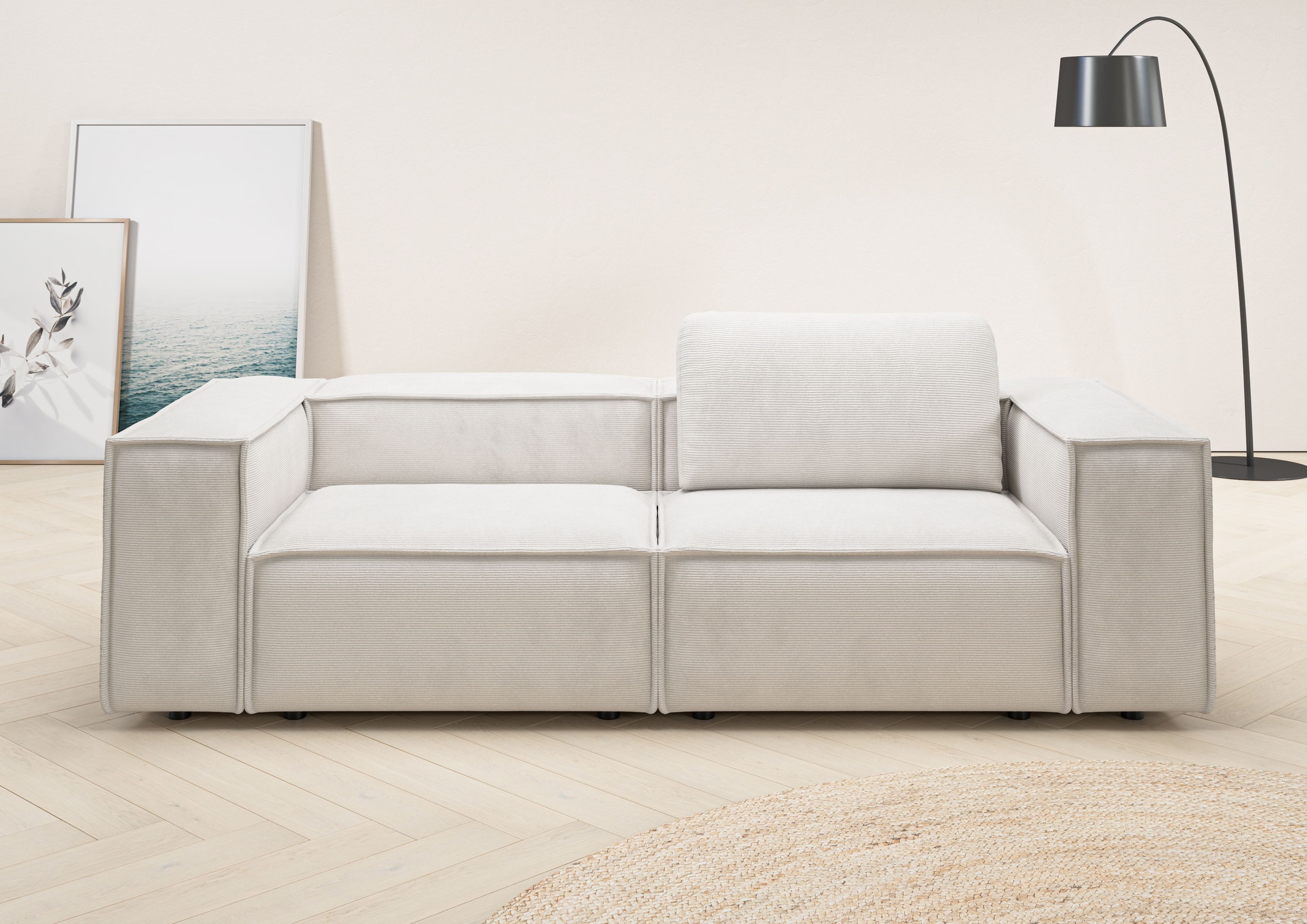Home affaire 2-Sitzer »Watertown, modernes Sofa 246 cm breit, auch in Feinc günstig online kaufen
