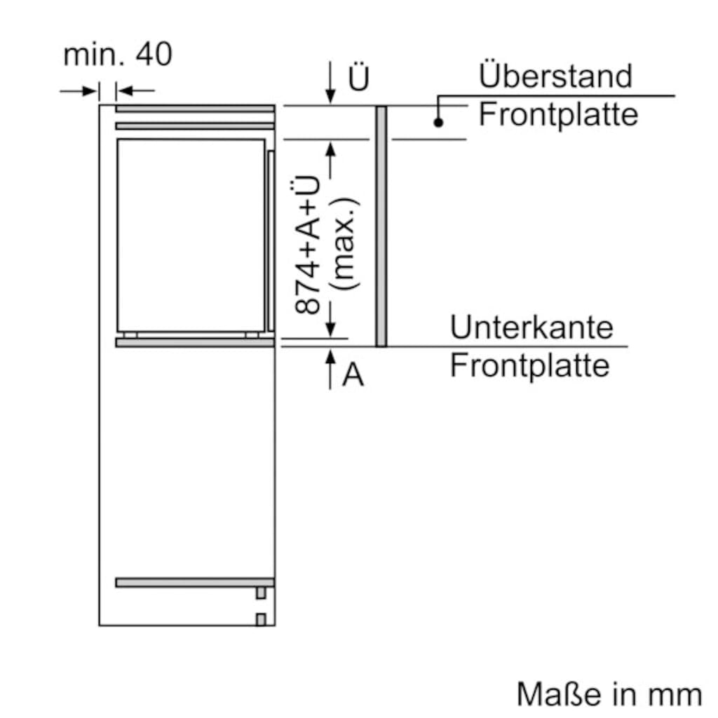 BOSCH Einbaukühlschrank »KIR21VFE0«, KIR21VFE0, 87,4 cm hoch, 54,1 cm breit