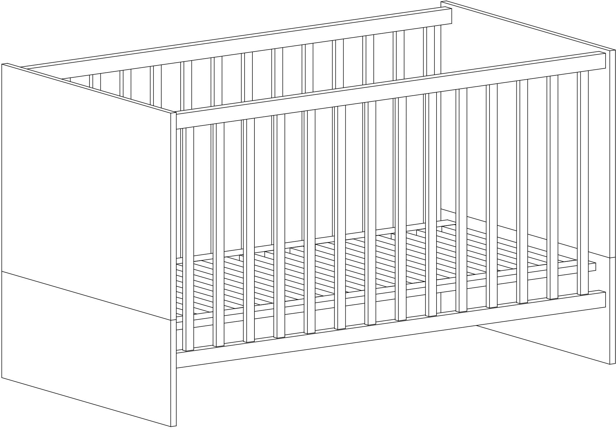 arthur berndt Babyzimmer-Komplettset »Babyzimmer Set »Lavea« 3-teilig«, (Set, Babymöbel-Set »Lavea«: Kleiderschrank, Kinderbett und Wickelkommode)