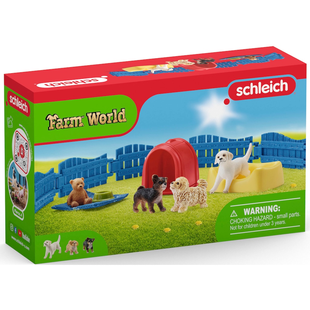 Schleich® Spielwelt »FARM WORLD, Welpenstube (42480)«