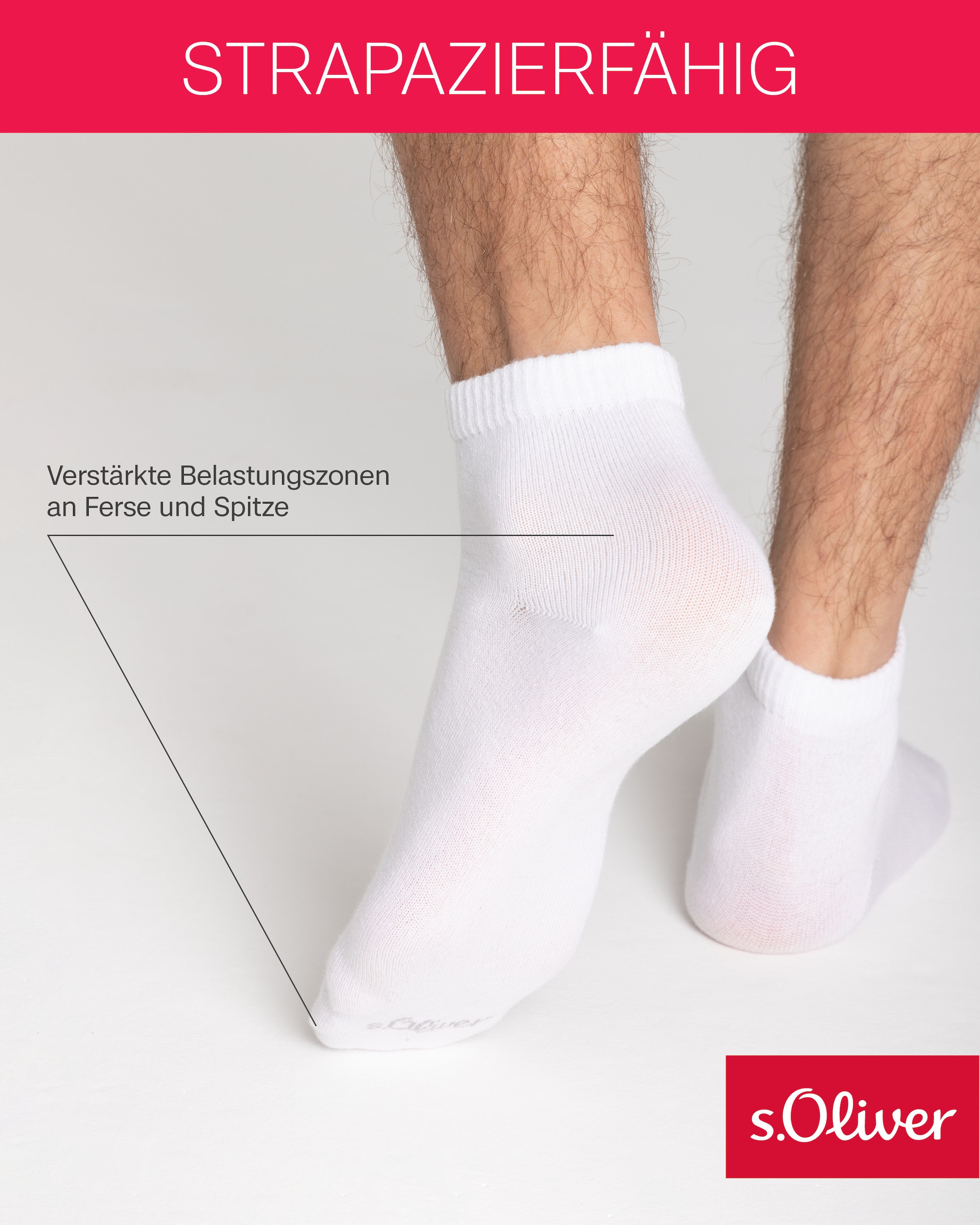 s.Oliver Kurzsocken »originals«, (6er Pack), mit weichem Bund