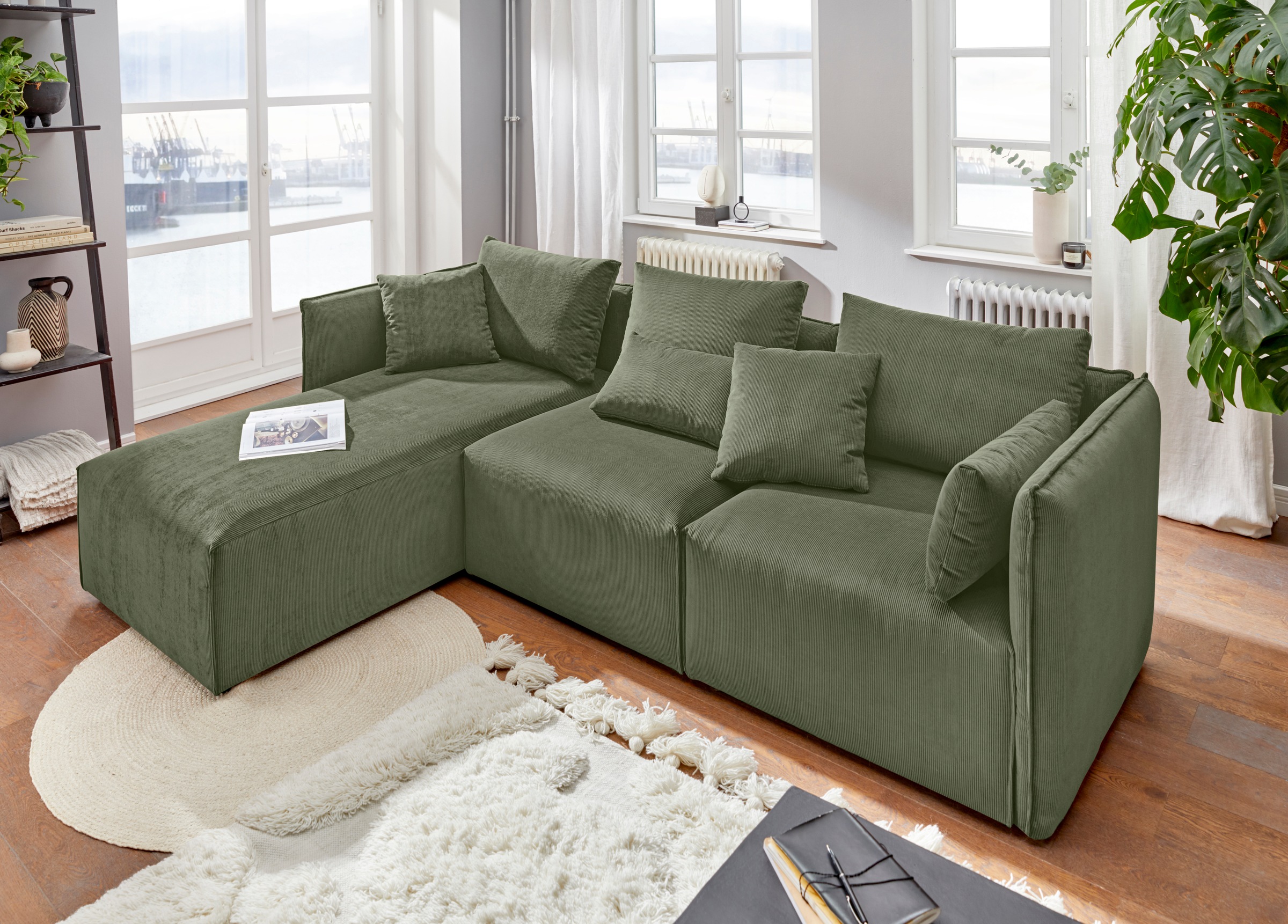 andas Ecksofa »Nöre«, (3 Teile), zusammengesetzt aus Modulen, in vielen Bez günstig online kaufen