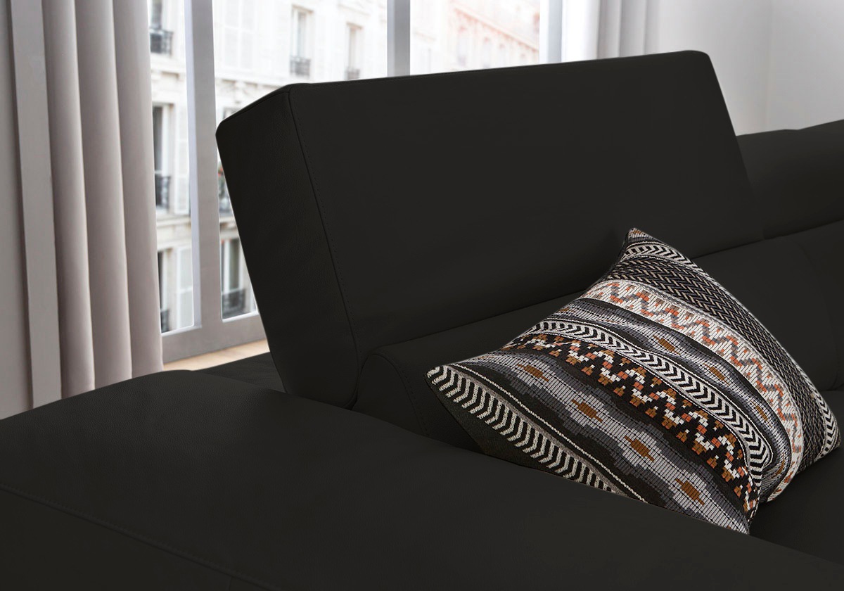 W.SCHILLIG Ecksofa »piedroo, Designsofa mit tollem Sitzkomfort, bequem und elegant, L-Form«, Kopfteilverstellung, wahlweise mit Sitztiefenverstellung, Breite 303cm