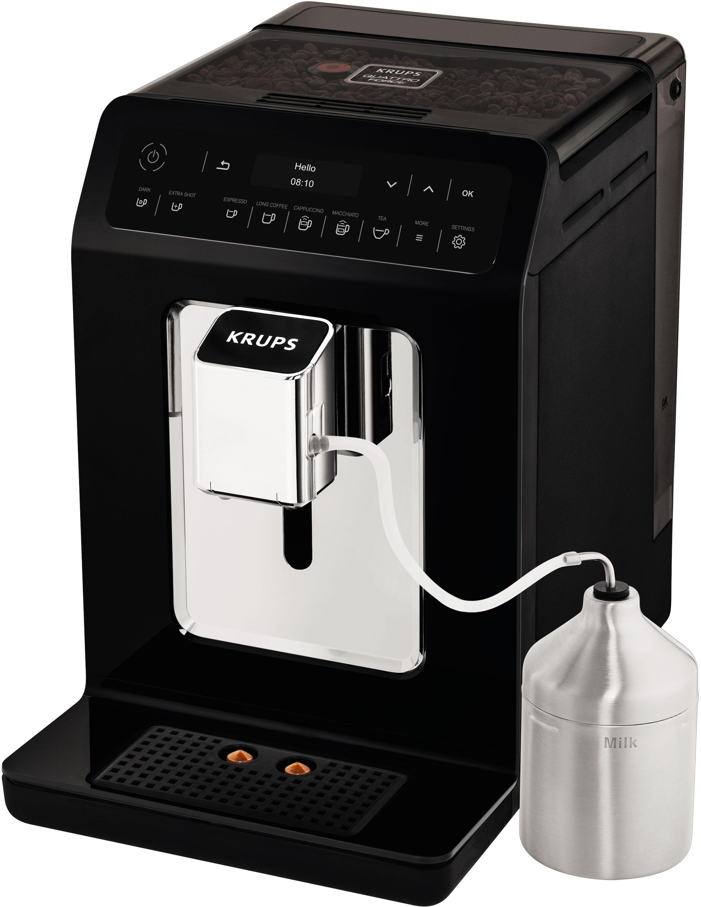 Krups Kaffeevollautomat »EA8918 Evidence«, OLED-Display, 12 Kaffee- und3 Tee-Variationen, 2-Tassen Funktion