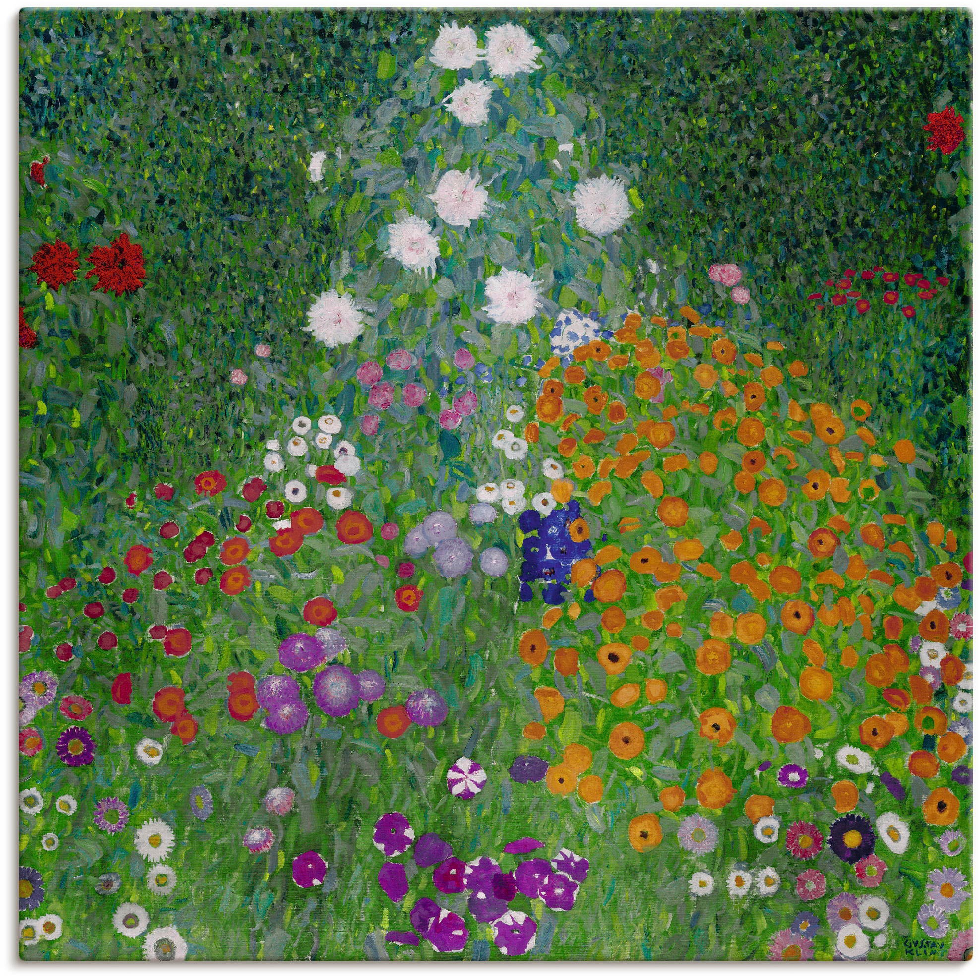 Artland Leinwandbild »Bauerngarten. 1905-07«, Blumenwiese, (1 St.), auf Kei günstig online kaufen