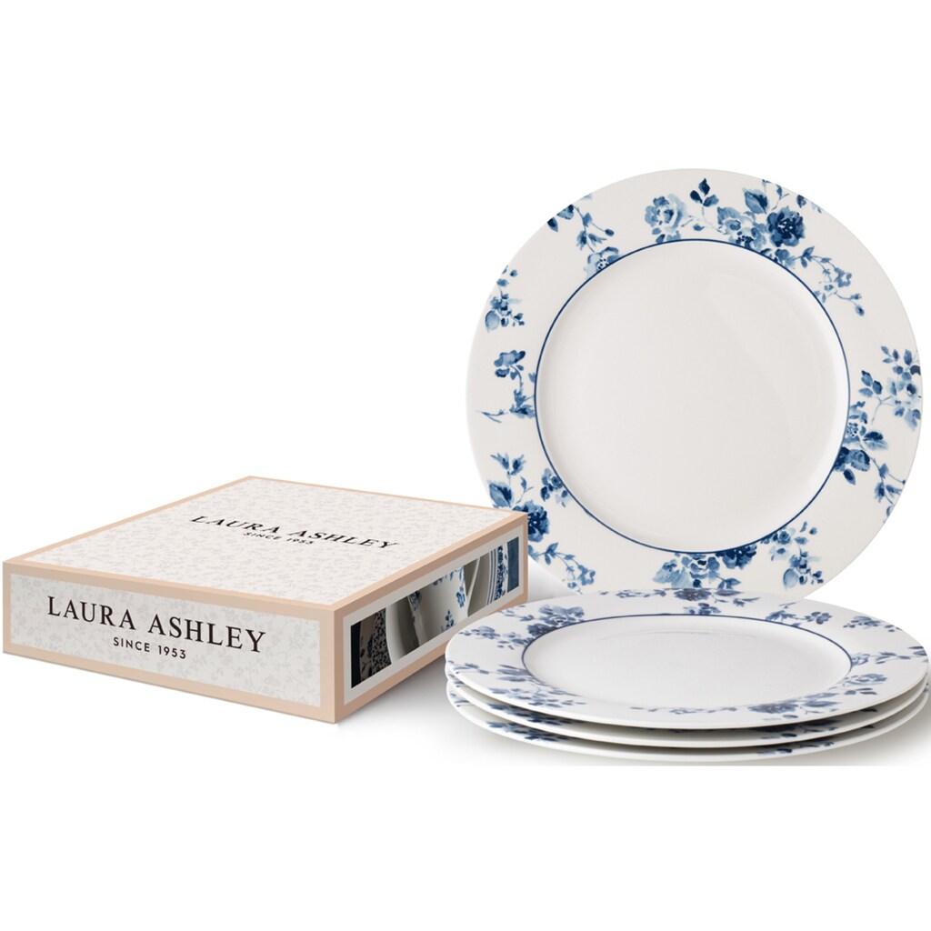 LAURA ASHLEY BLUEPRINT COLLECTABLES Speiseteller »China Rose«, (Set, 4 St., 4 Teller)