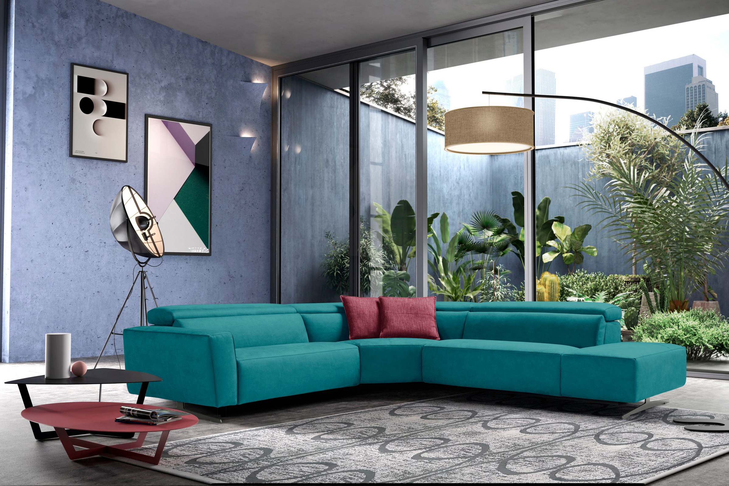 Egoitaliano Ecksofa »Stefanie-e, Designsofa der Extraklasse, bequem mit hoh günstig online kaufen