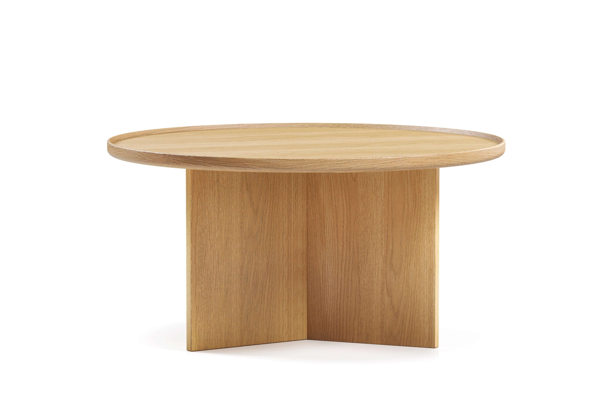 Woodman Couchtisch »Cala« 83/83/42 cm,  Breite 83 cm, rund, Tischplatte aus massiver Eiche, FSC® zertifiziert