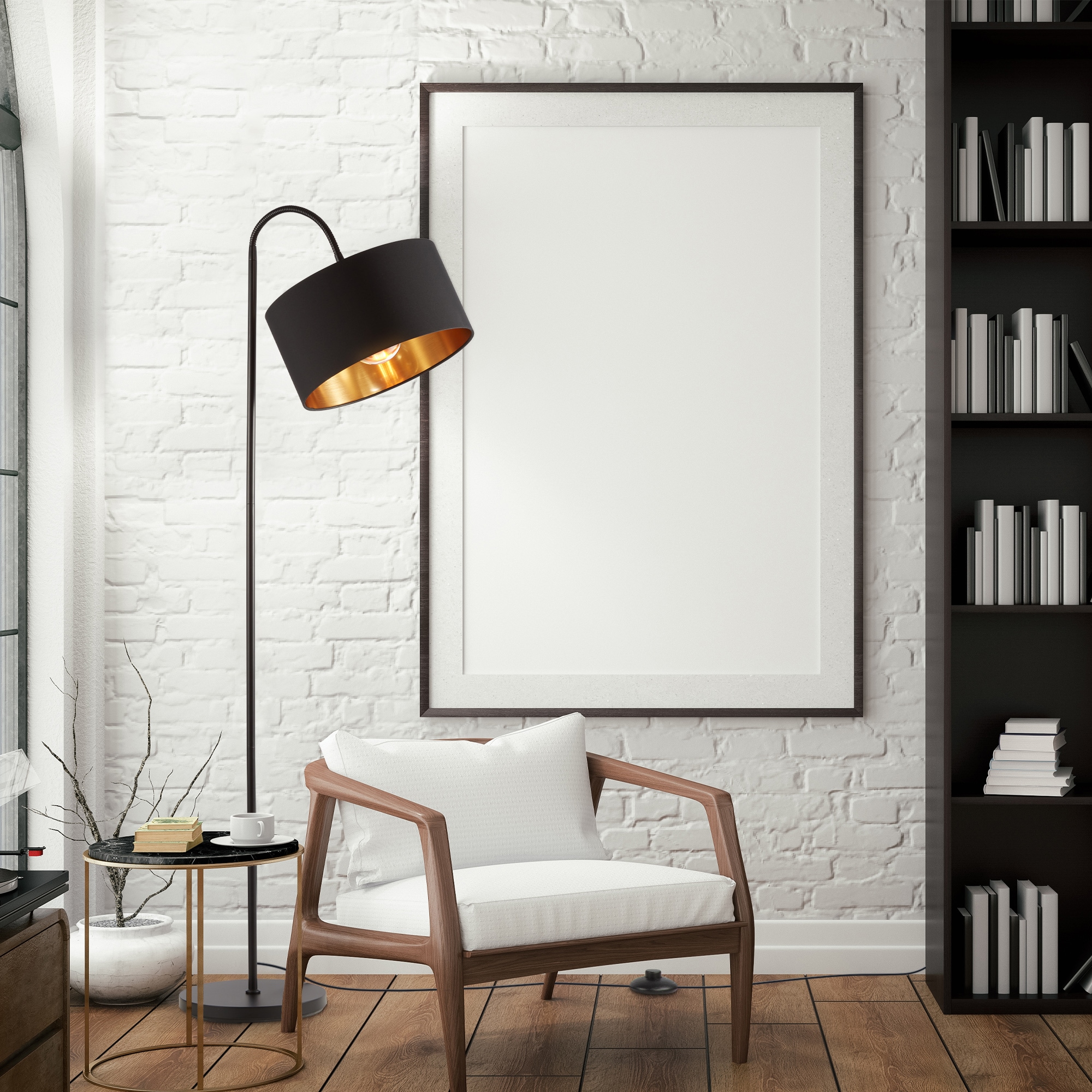 B.K.Licht Leuchten-Set 3-teilig: Deckenleuchte (für 1 x E27) + Tischleuchte (für 1 x E27) + Stehlampe (für 1 x E27)