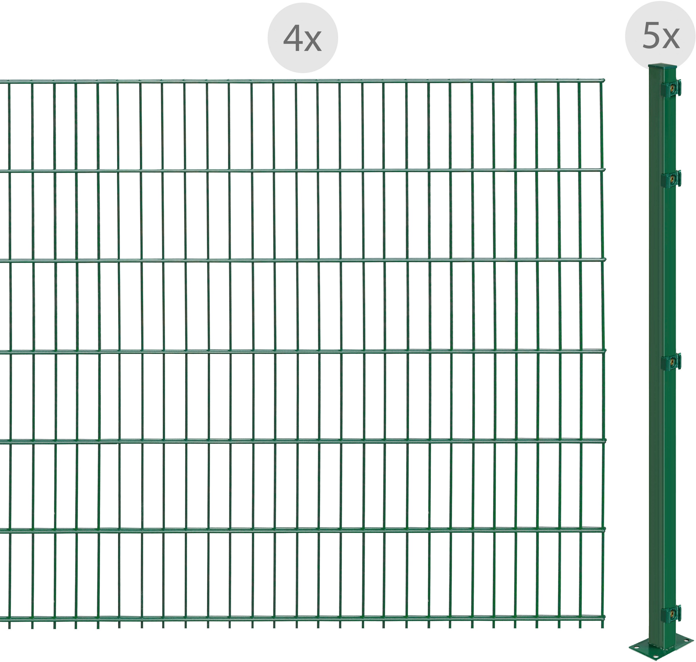 Arvotec Doppelstabmattenzaun, zum Aufschrauben, 123 cm, 8 m kaufen