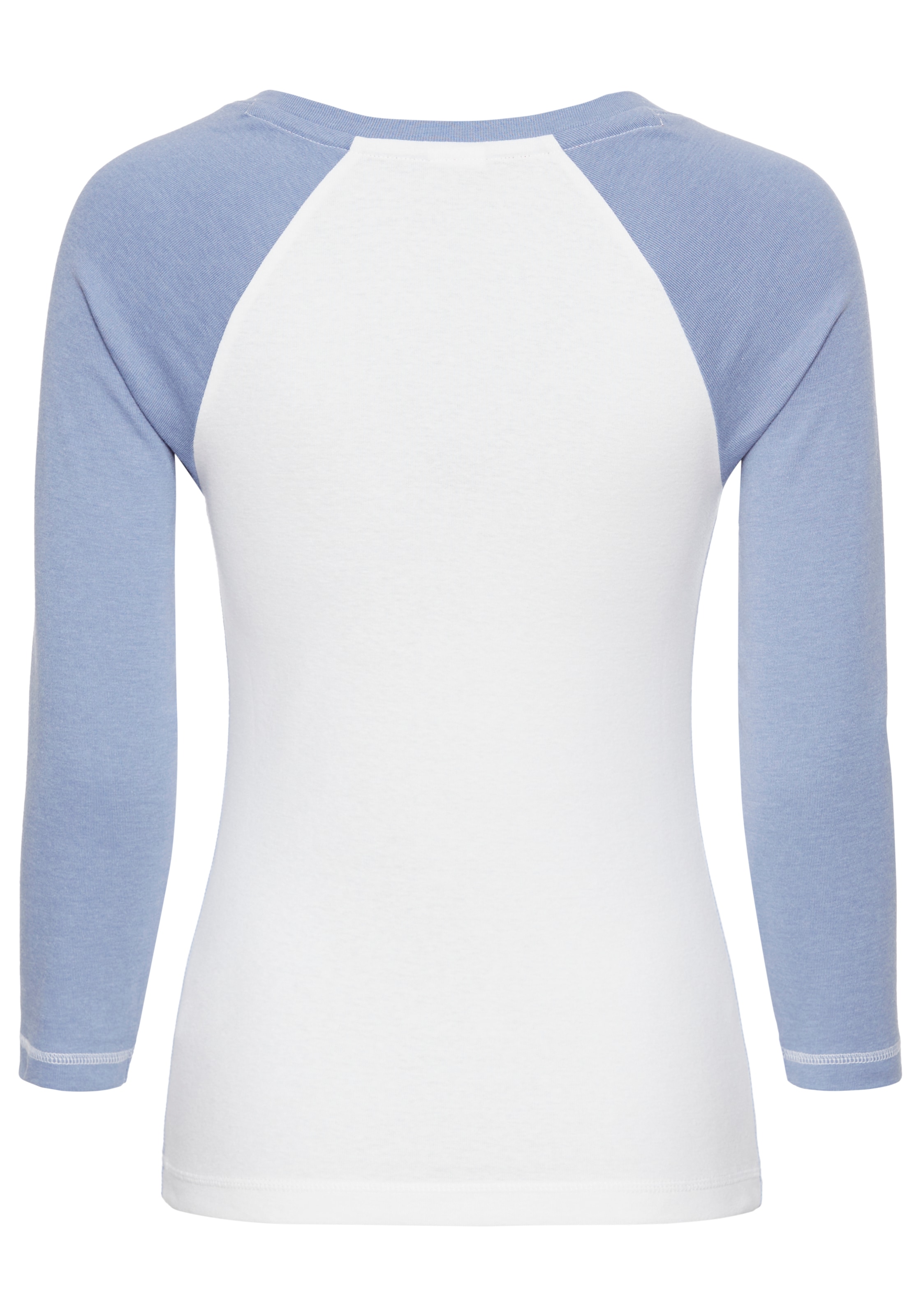 KangaROOS 3/4-Arm-Shirt, College-Shirt mit Frontdruck