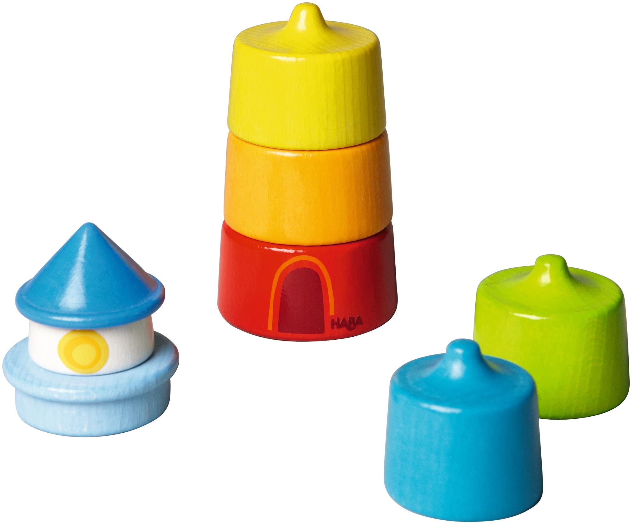 Haba Stapelspielzeug »Leuchtturm«, (7 tlg.), Made in Germany