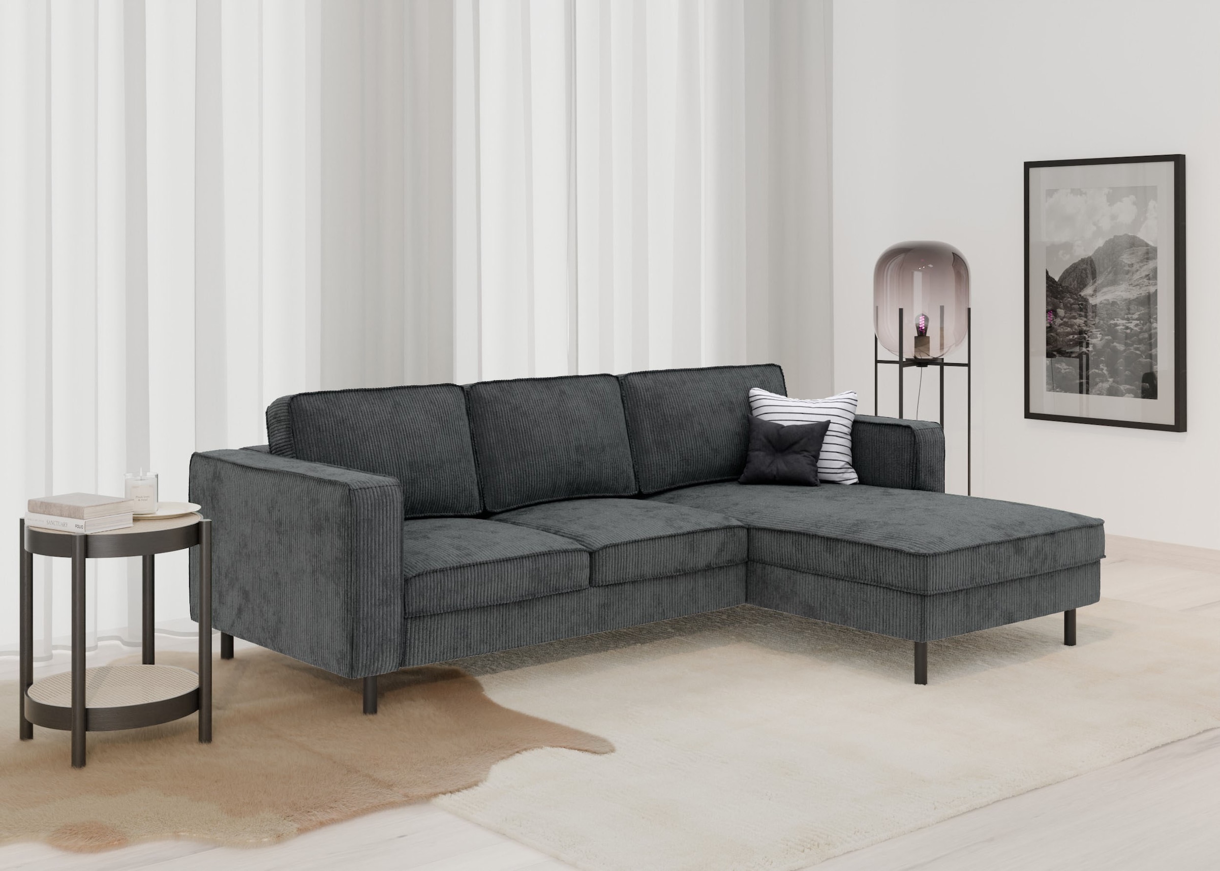 TRENDMANUFAKTUR Ecksofa »Watkins, Couch wahlweise mit Schlaffunktion & Bett günstig online kaufen