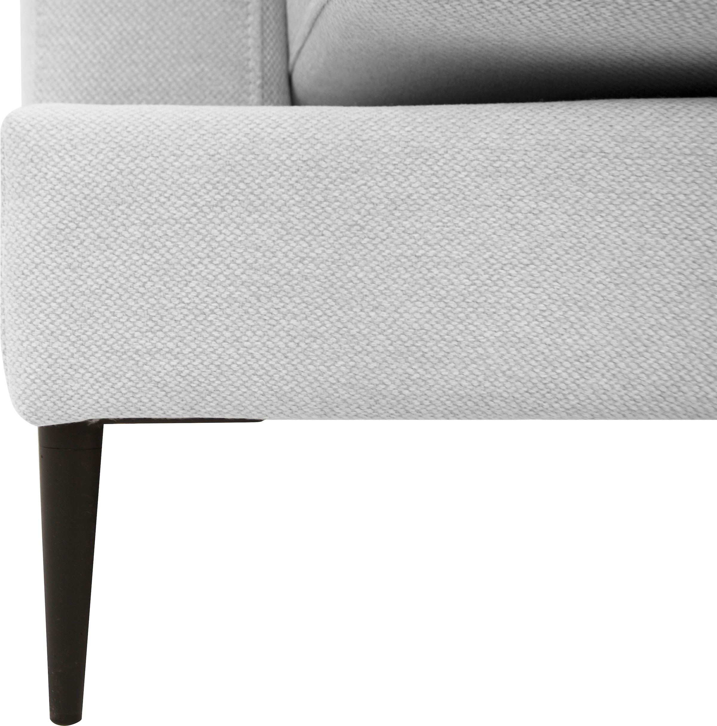Leonique 2-Sitzer »Cozy elegantes Designsofa, Maße B/T/H: 151/97/80 cm«, mit losen Kissen und Metallbeinen