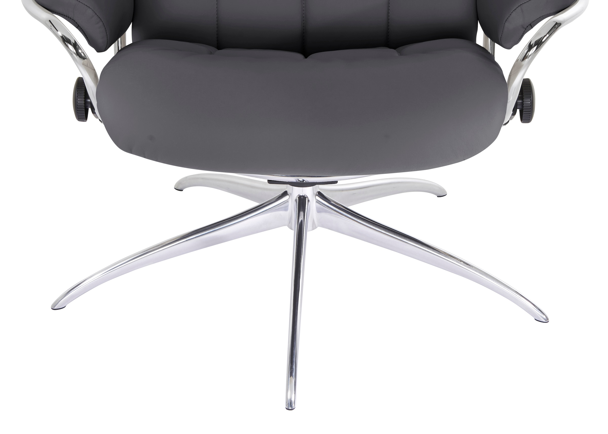 Stressless® Relaxsessel »London«, (Set, Relaxsessel mit Hocker), mit Hocker, High Back, mit Star Base, Gestell Chrom