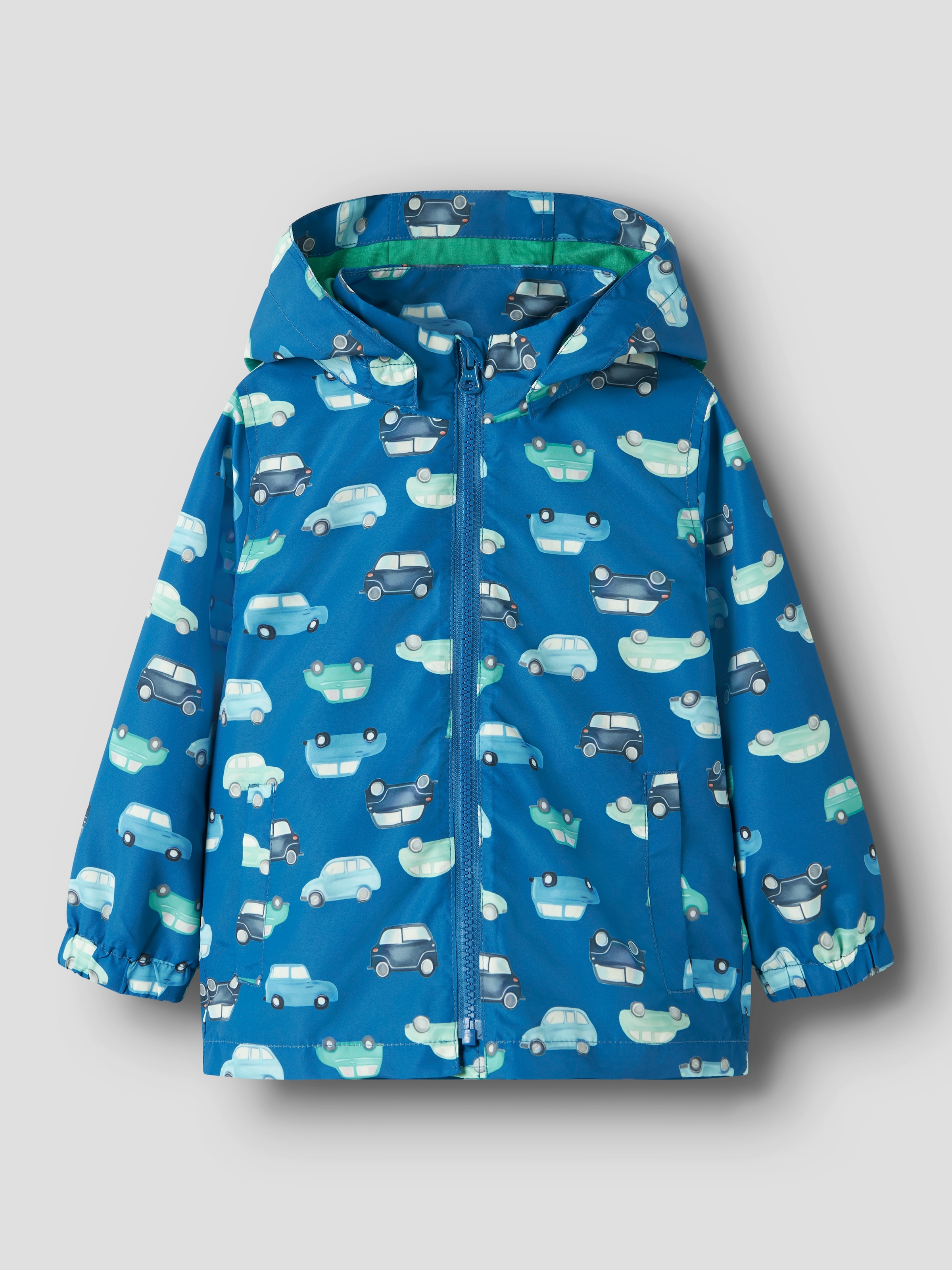 Name It Outdoorjacke »NMMMAX JACKET LI AOP NOOS« mit Kapuze reflektierende Details, wasserabweisend