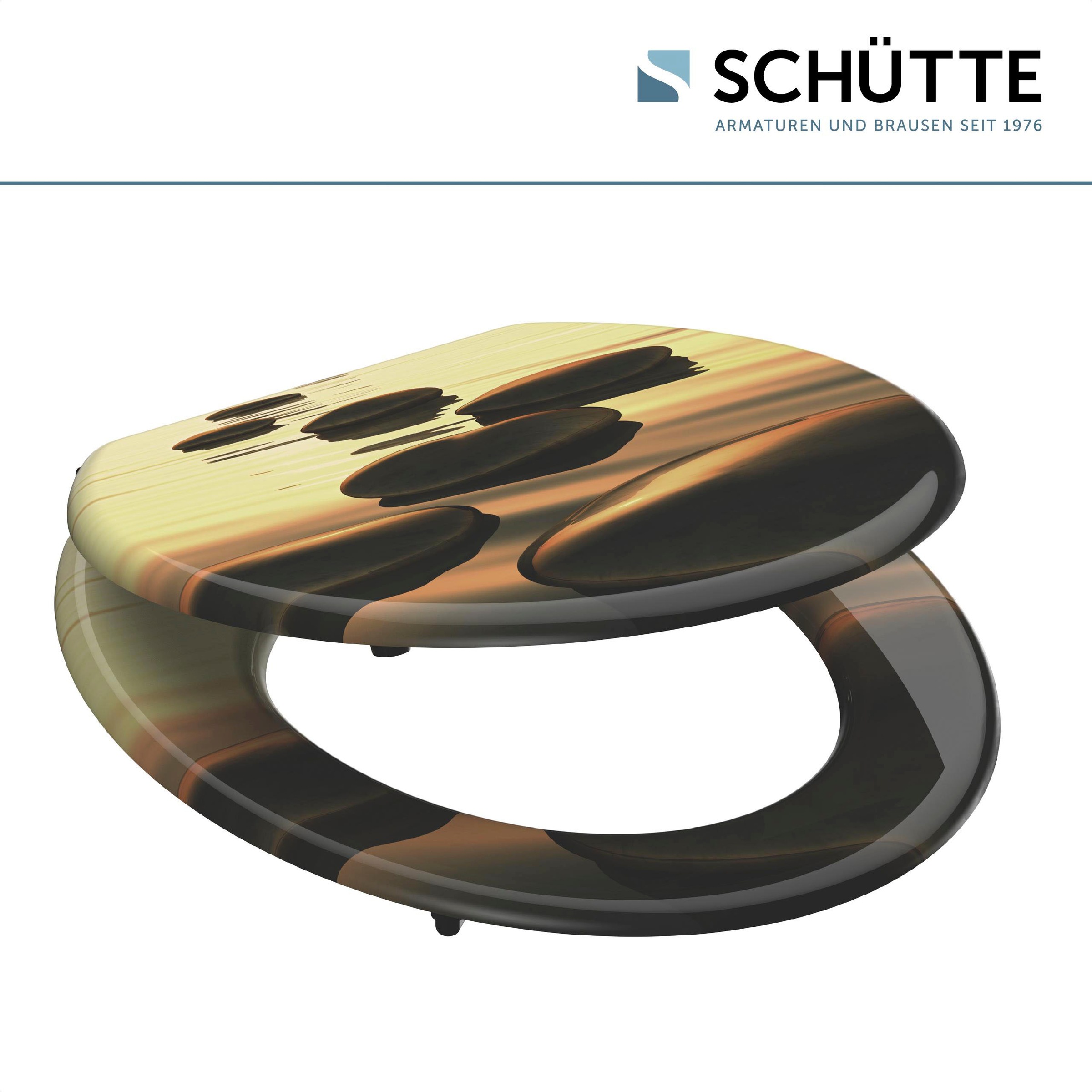 Schütte WC-Sitz »Sea Stone«, MDF-Holzkern