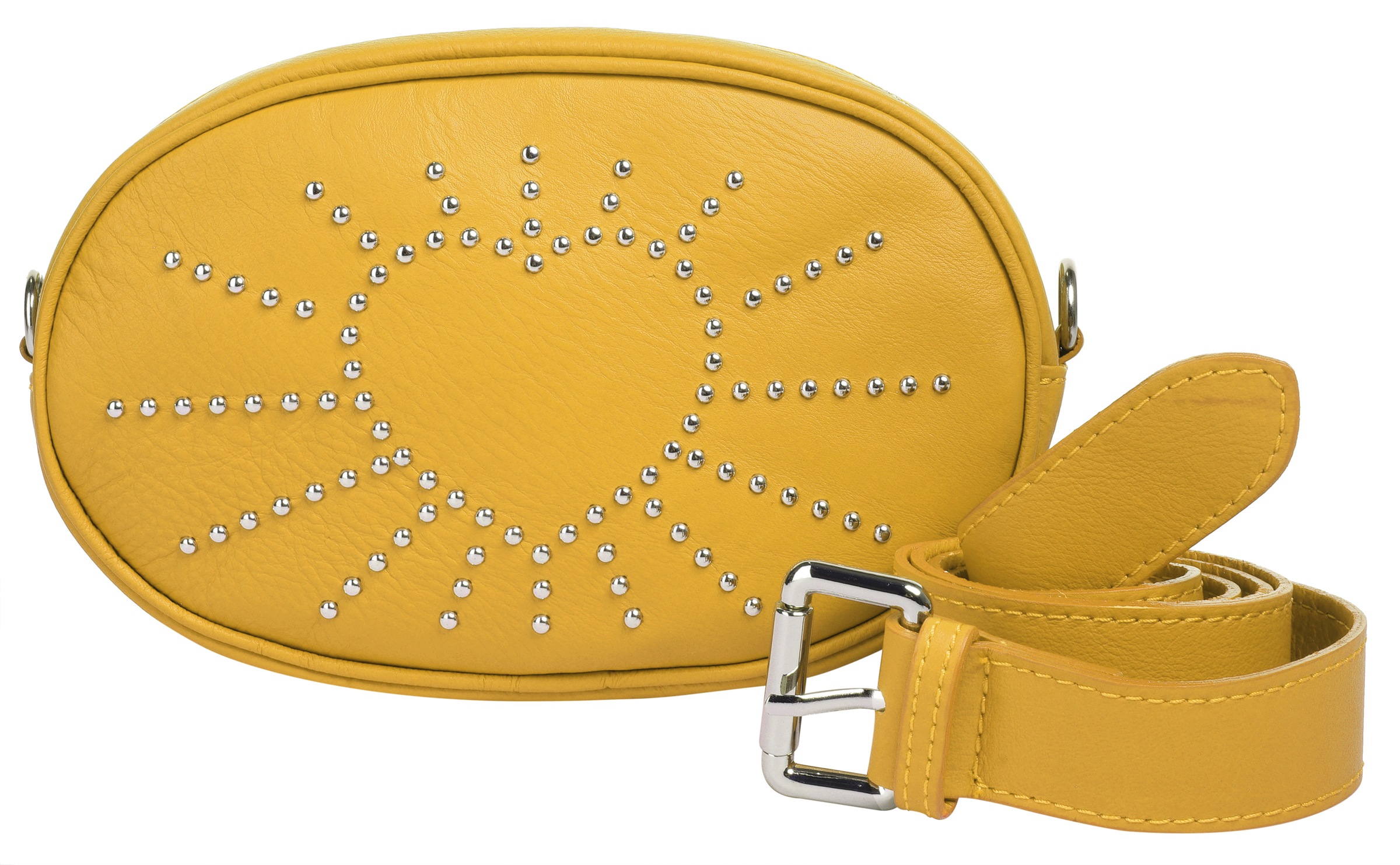 Cluty Gürteltasche, echt Leder, Made in Italy