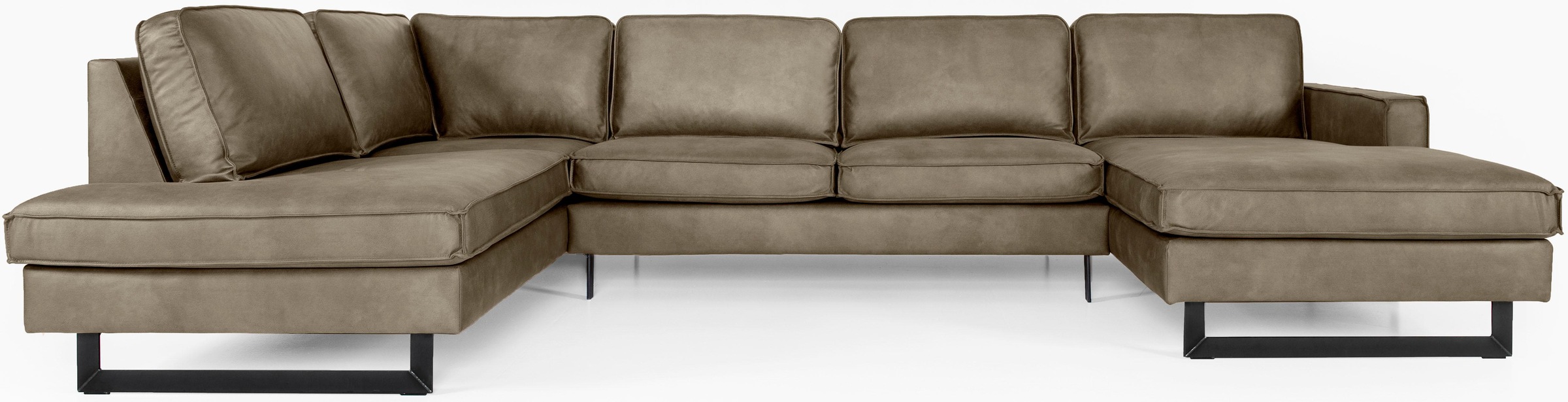 Home affaire Wohnlandschaft »Pinto, 350 cm, U-Form, XXL, mit Ottomanen« Cor günstig online kaufen