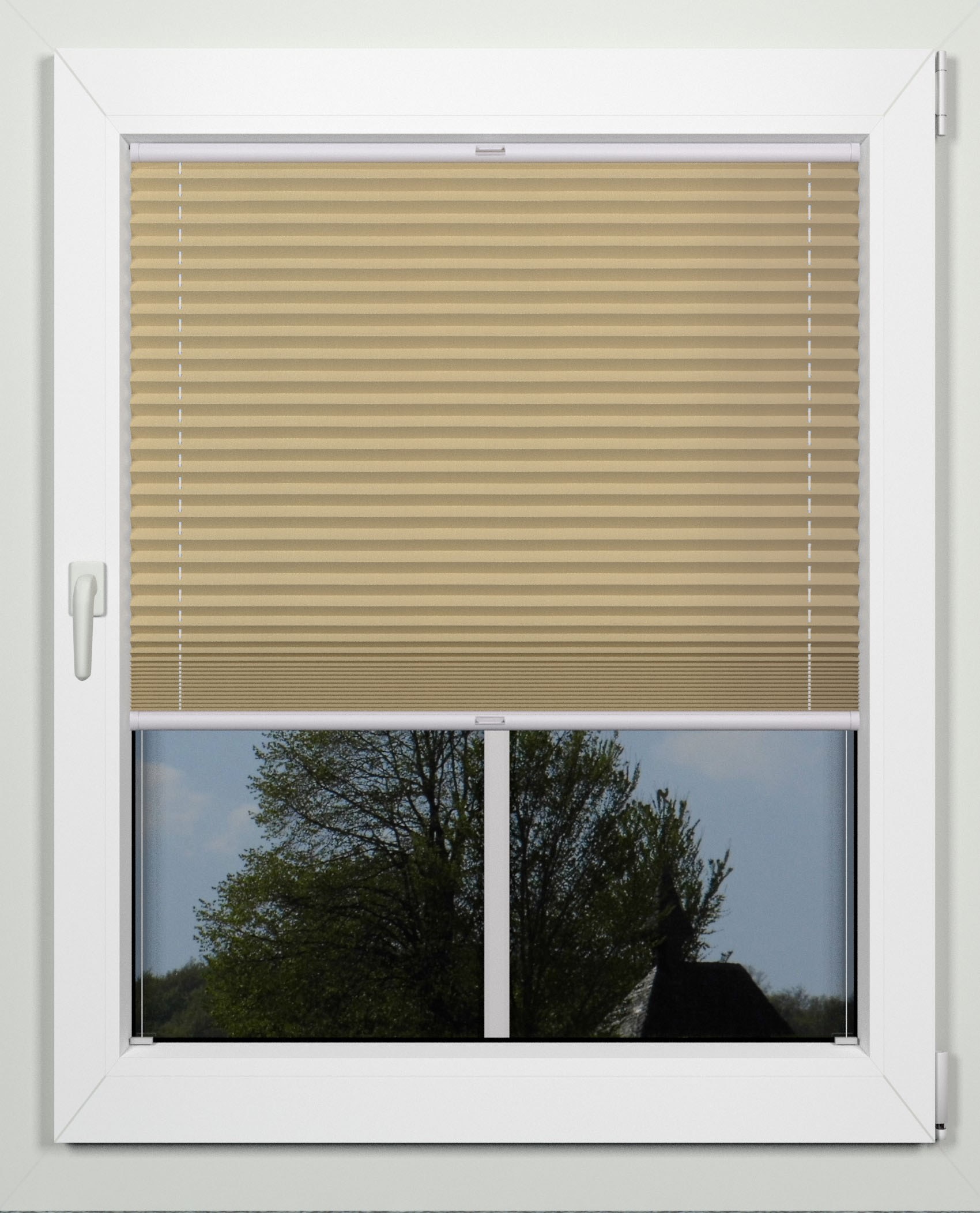 indeko Plissee Lichtschutz mit Bohren verspannt nach Maß günstig online kaufen