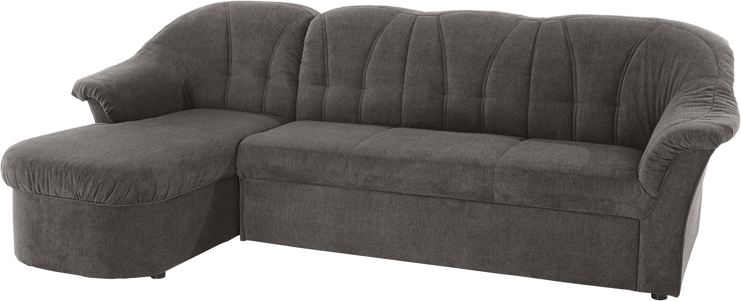 DOMO collection Ecksofa »Pegnitz, elegante Rückensteppung, komfortabel, L-Form«, wahlweise mit Bettfunktion