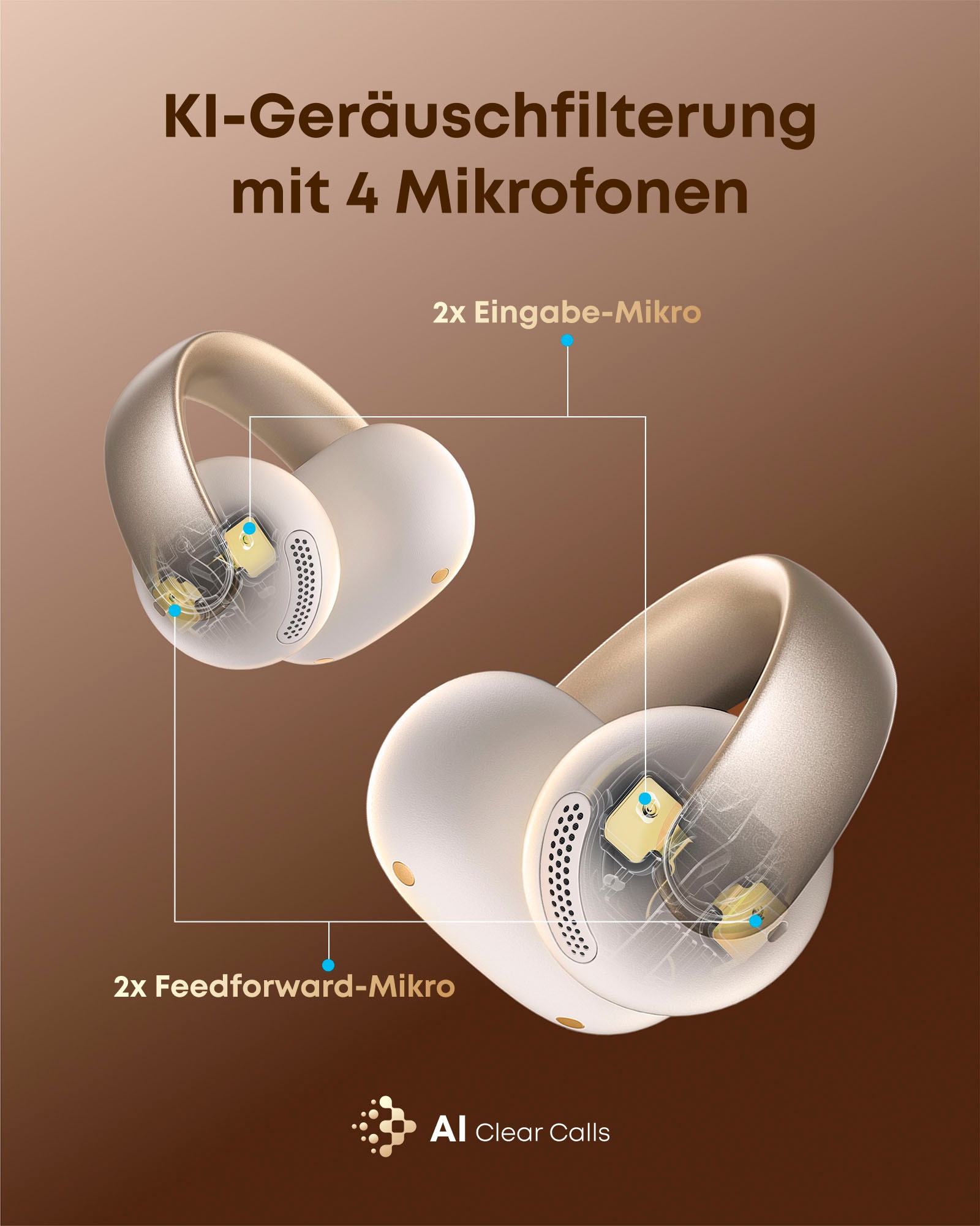 Anker In-Ear-Kopfhörer »Soundcore AeroClip« Bluetooth