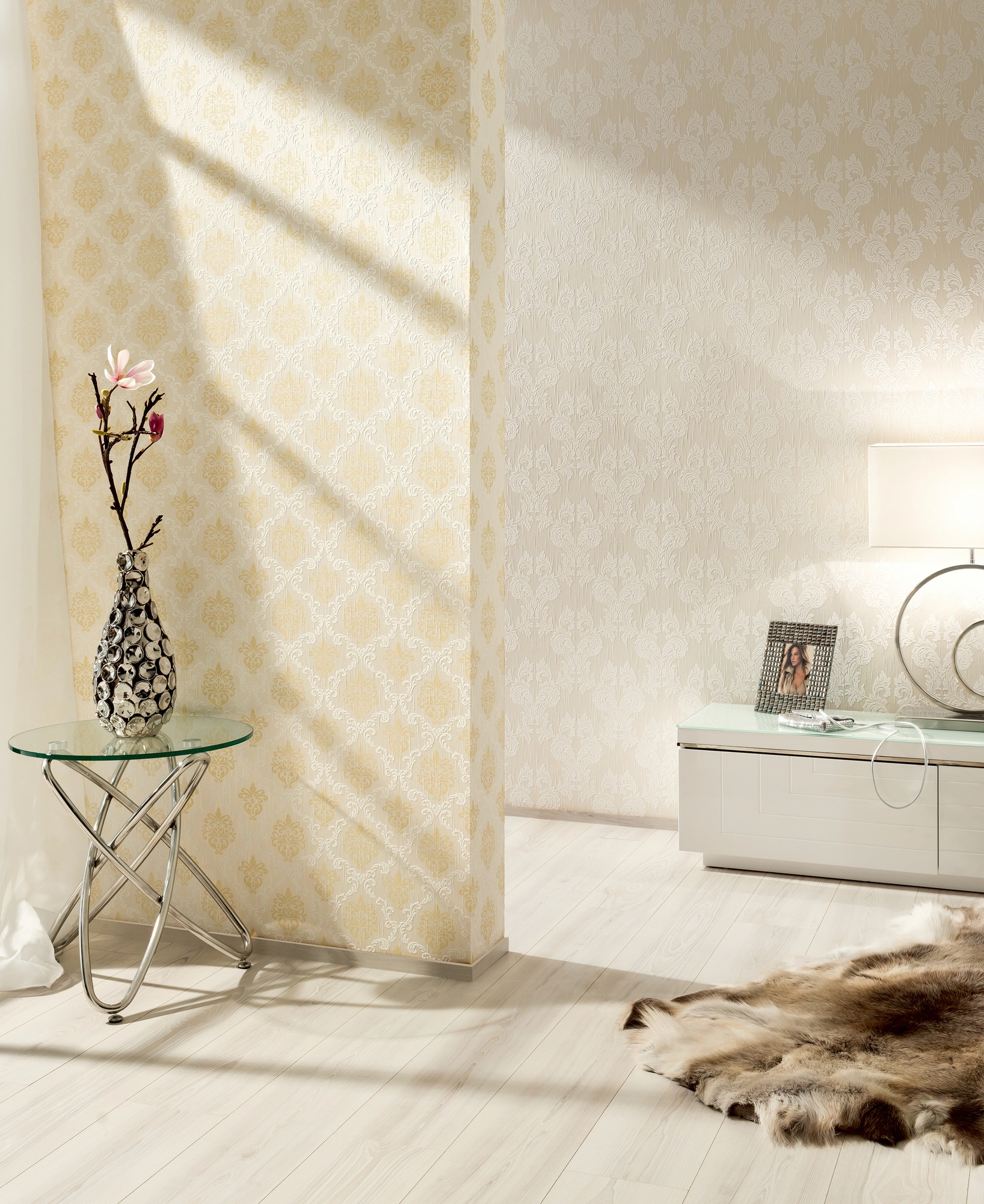 Architects Paper Textiltapete »Tessuto«, Barock-ornamental-gemustert, Tapete Barock Tapeten Wohnzimmer Schlafzimmer Küche modern Design Büro