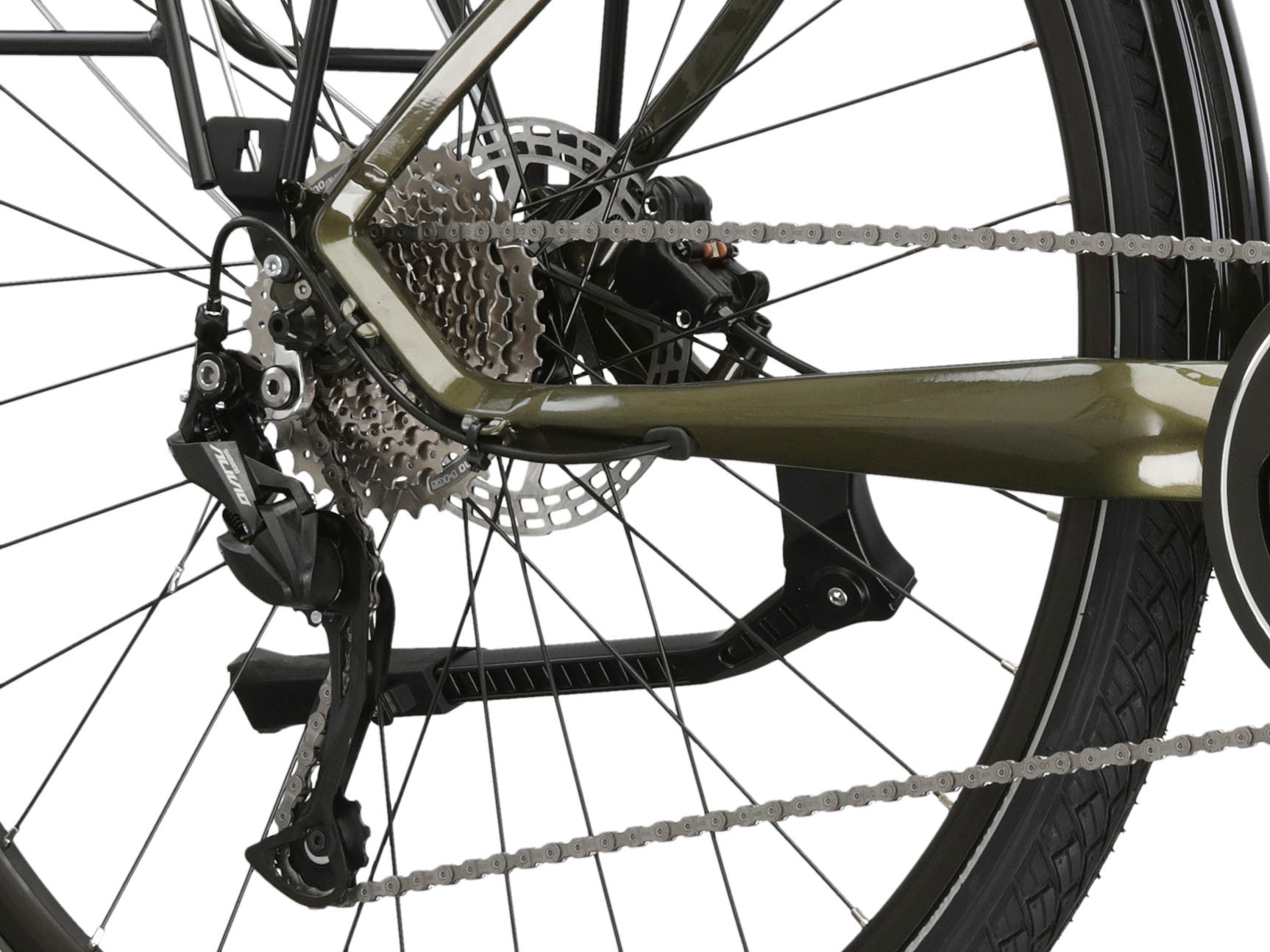 Kross E-Bike »KROSS E-Trekkingrad Herren Trans 5.0 28" khaki 9 Gänge«, 9 Gang, Shimano, ALIVIO M3100, Mittelmotor 250 W, Pedelec, Elektrofahrrad für Herren
