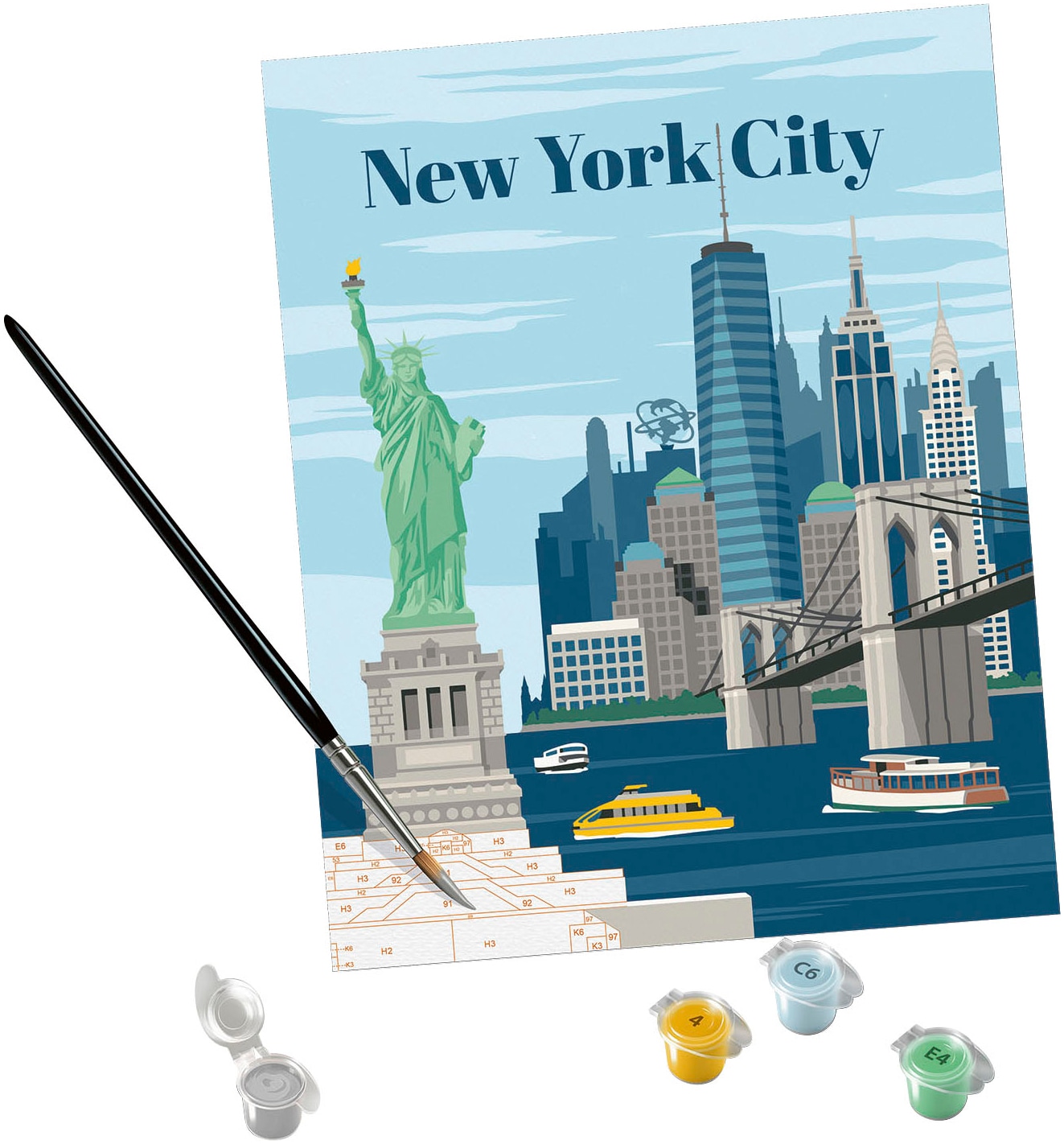 Ravensburger Malen nach Zahlen »CreArt, Colorful New York City«, Made in Europe