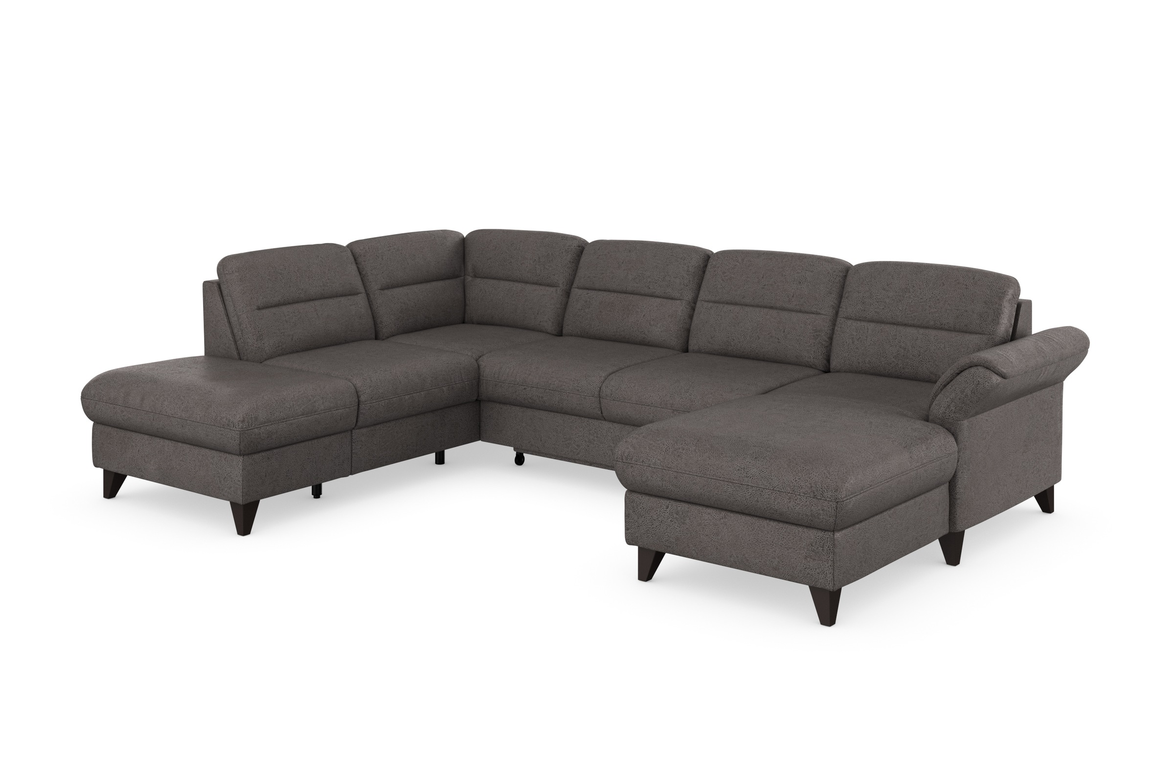 sit&more Wohnlandschaft »Mellum U-Form«, Federkern, wahlweise mit Bettfunktion, Stauraum und Armteilfunktion