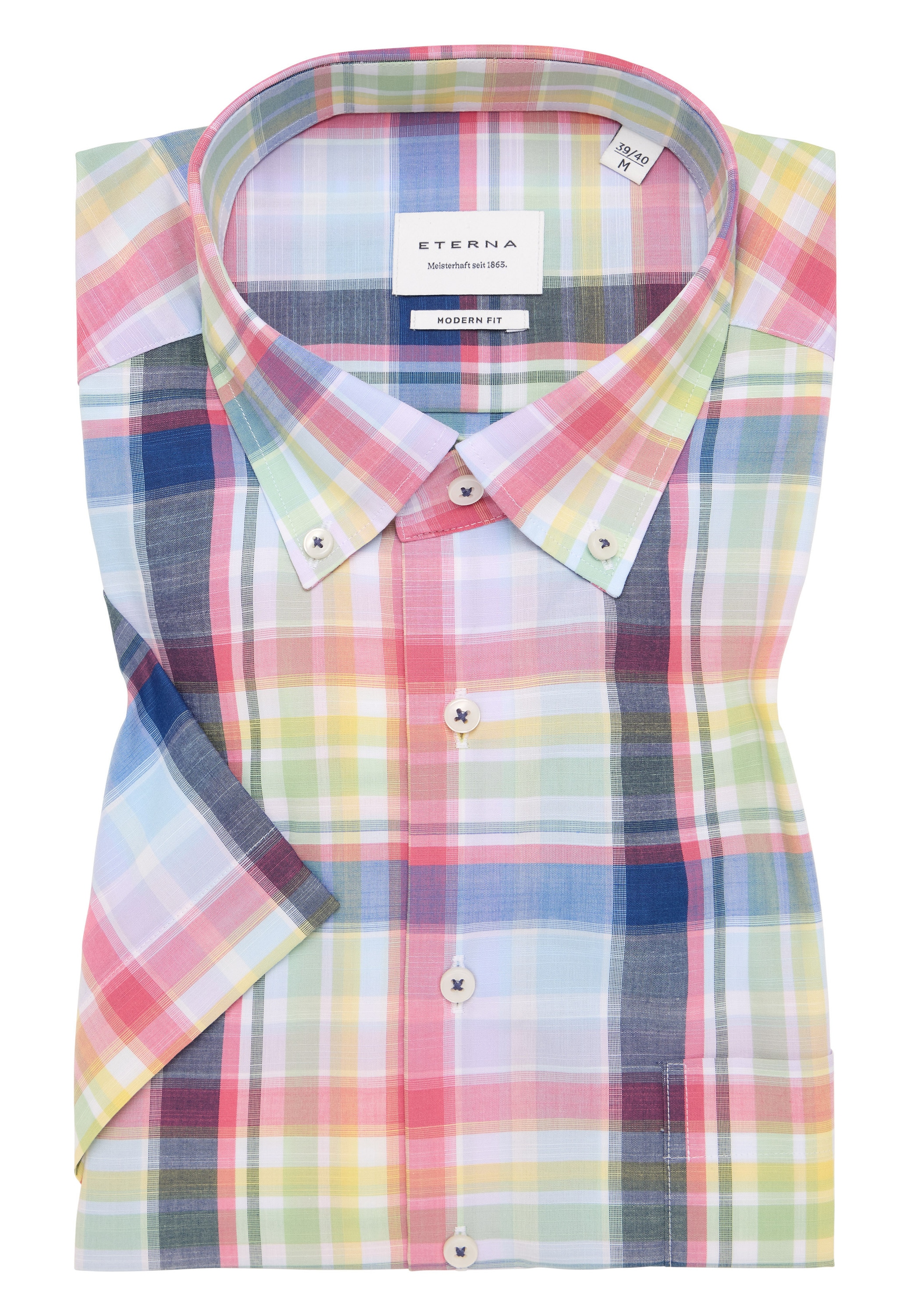 Eterna Kurzarmhemd »MODERN FIT« EASY IRON (bügelleicht)