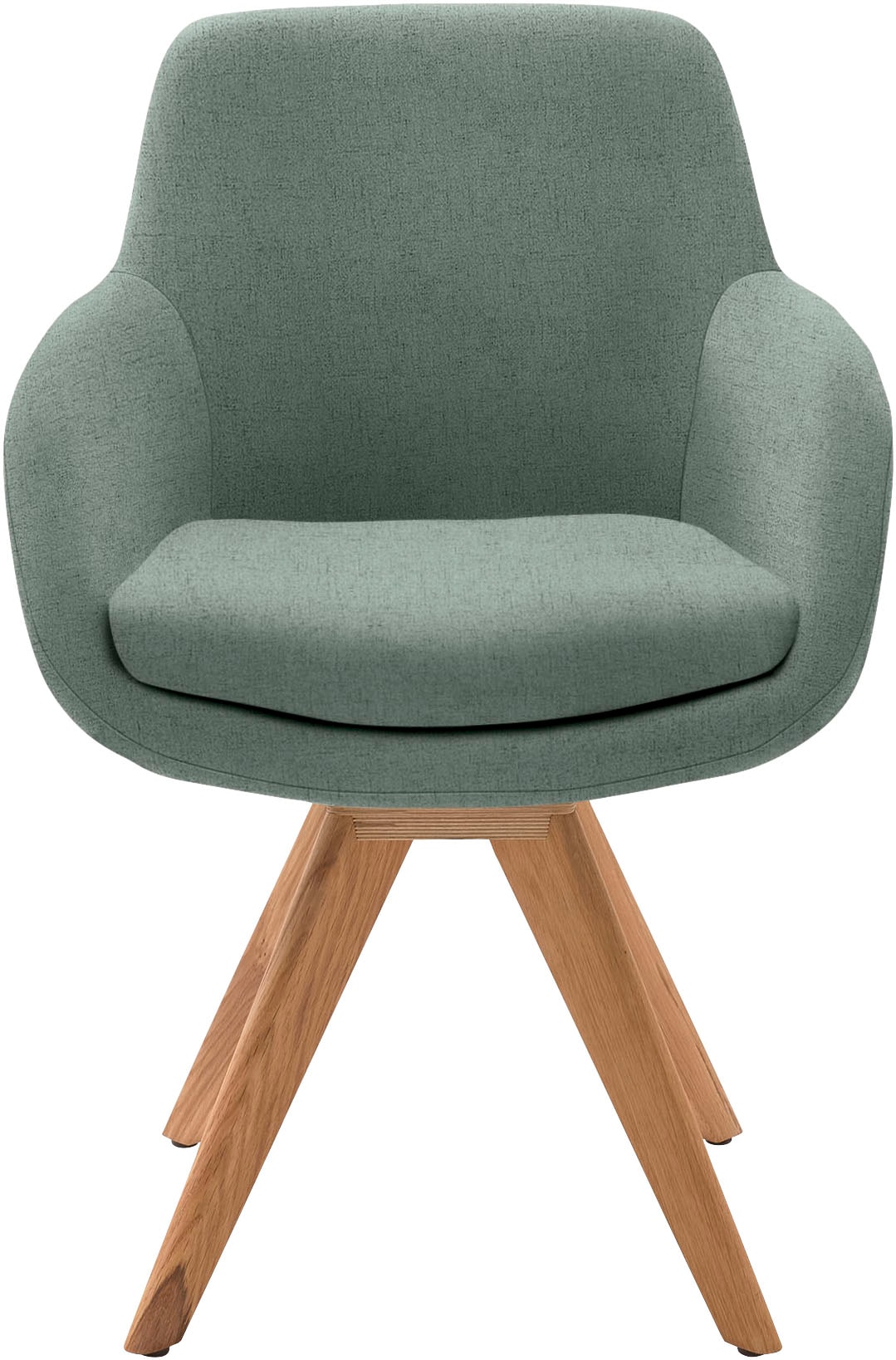 Musterring Esszimmerstuhl »Tavia« (Set) 2 Stk. Flachgewebe Stativgestell Wildeiche massiv, Drehfunktion optional, diverse Farben