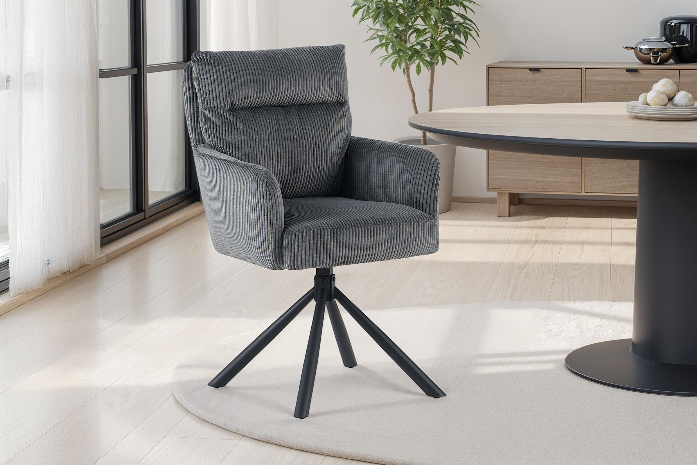 OTTO home Esszimmerstuhl »Justin« (Set) 2 Stk.gemütlicher Sessel mit Tasche günstig online kaufen