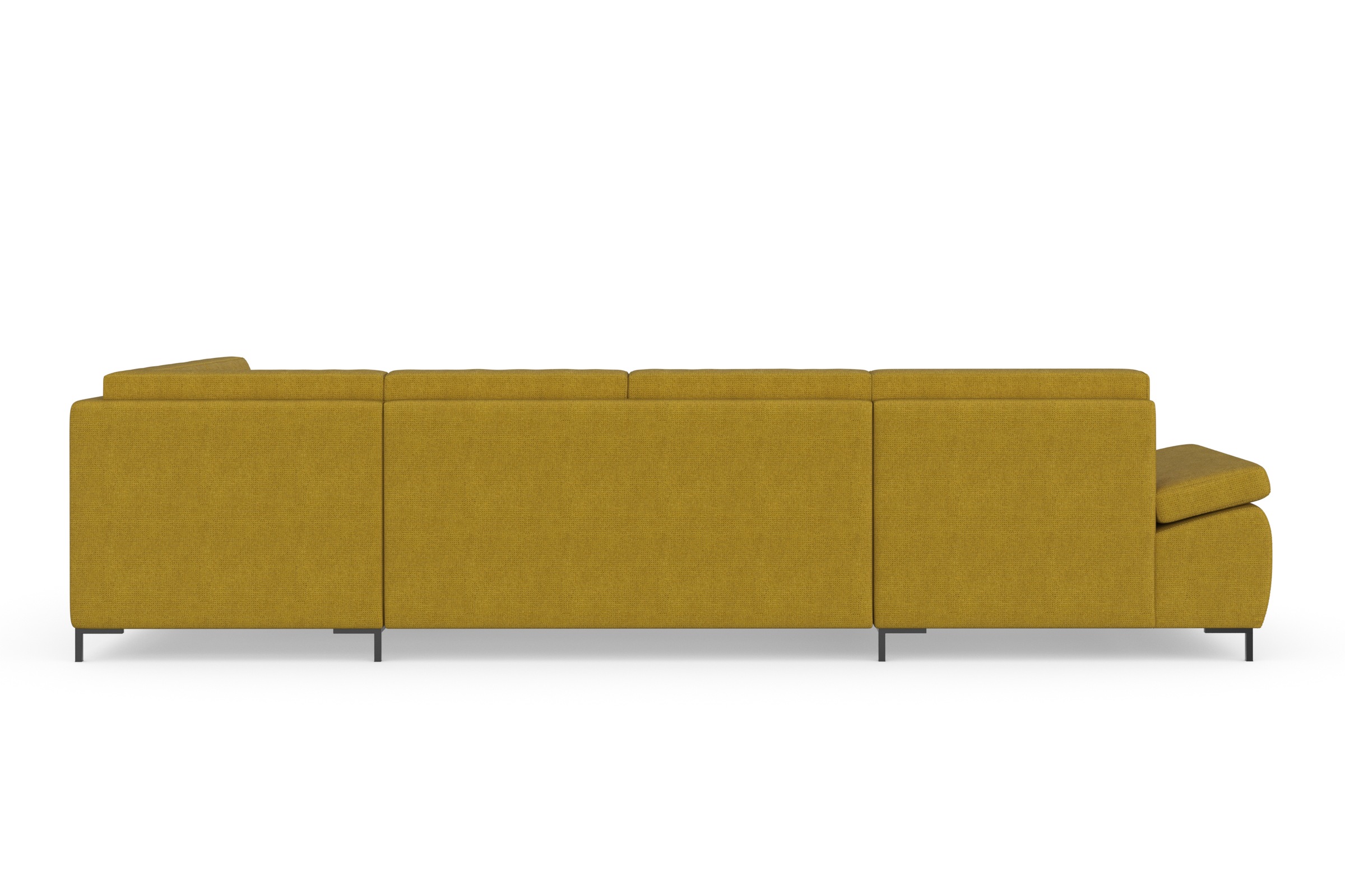 DOMO collection Wohnlandschaft »Capelo U-Form«, mit Armteilverstellung, wahlweise mit Bettfunktion, Federkern