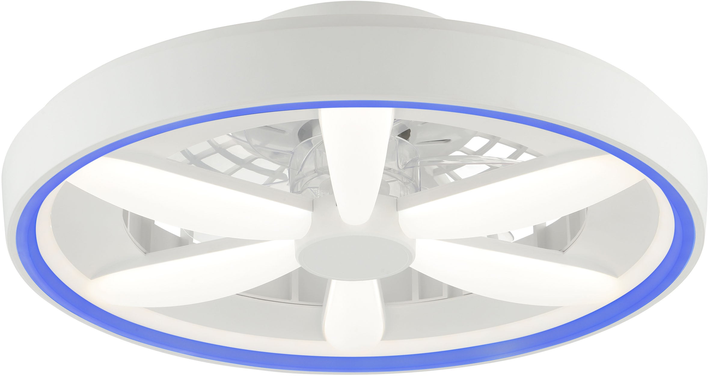 Brilliant LED Deckenleuchte »Gaiano«, 1 flammig, Ø 48cm mit Ventilator, 6400 lm, dimmbar, RGB, 2700-6500 K