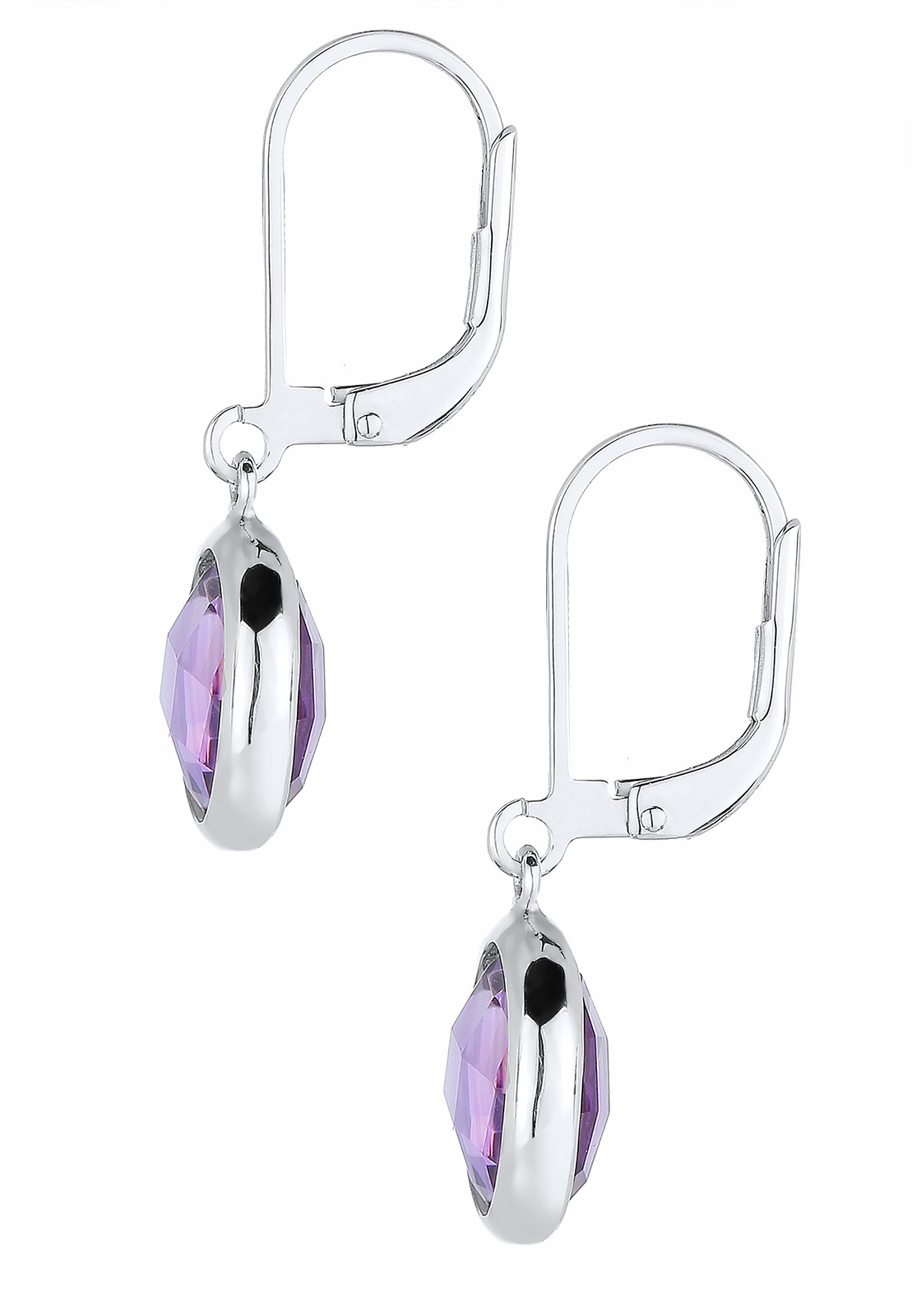 Elli Paar Ohrhänger »Ohrhänger Amethyst Hell Lila 925 Sterling Silber«