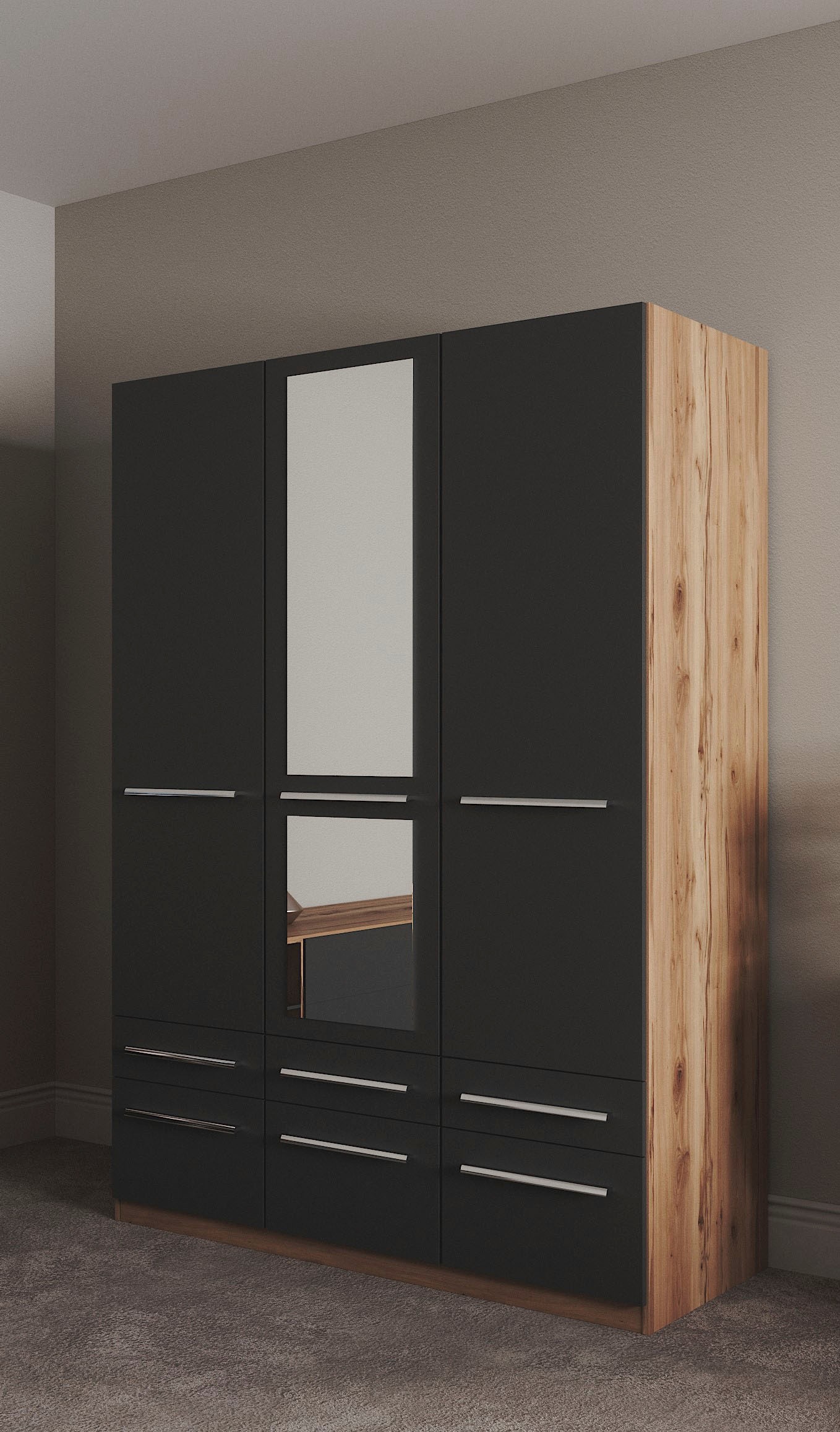 priess Kleiderschrank »Schrank Garderobe Wäscheschrank Barcelona in 5 Breit günstig online kaufen