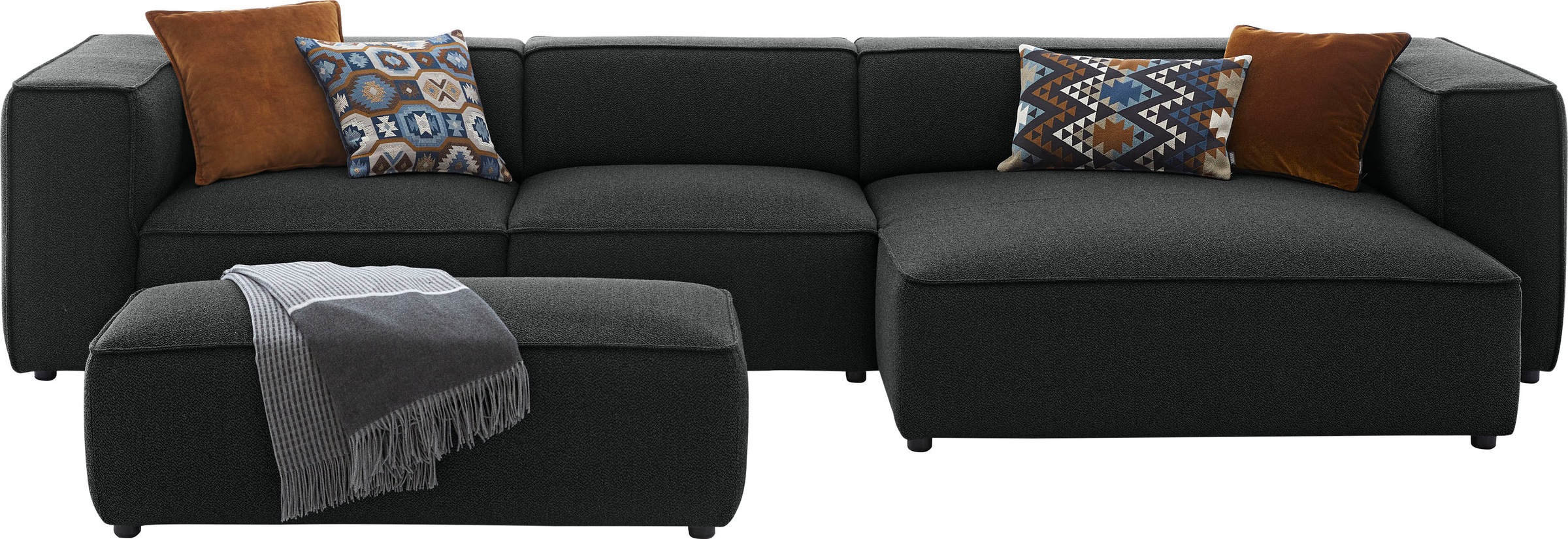 W.SCHILLIG Hocker »around-the-block«, mit eleganter Biese