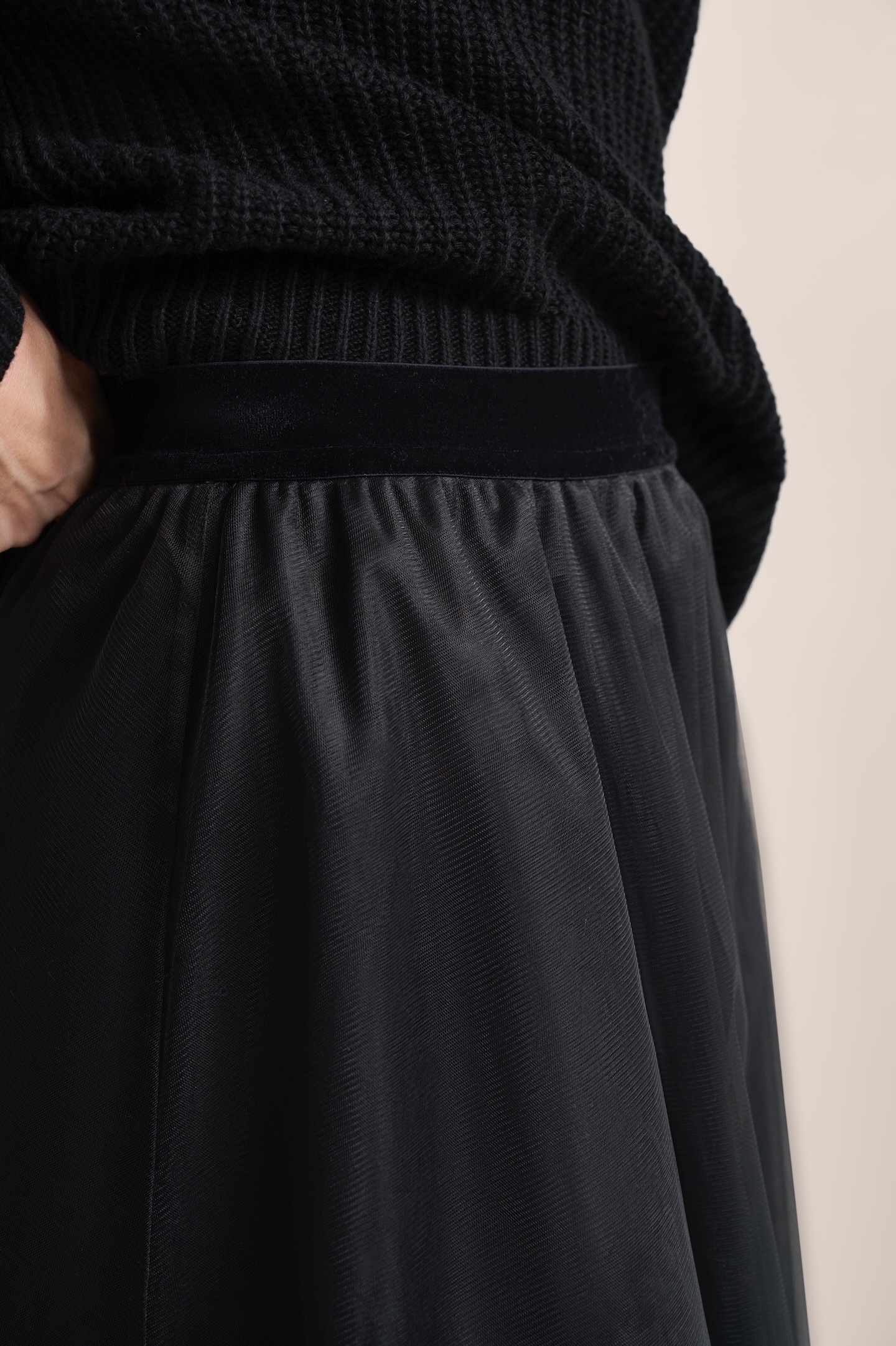 bugatti Jerseyrock mit elastischen Bündchen